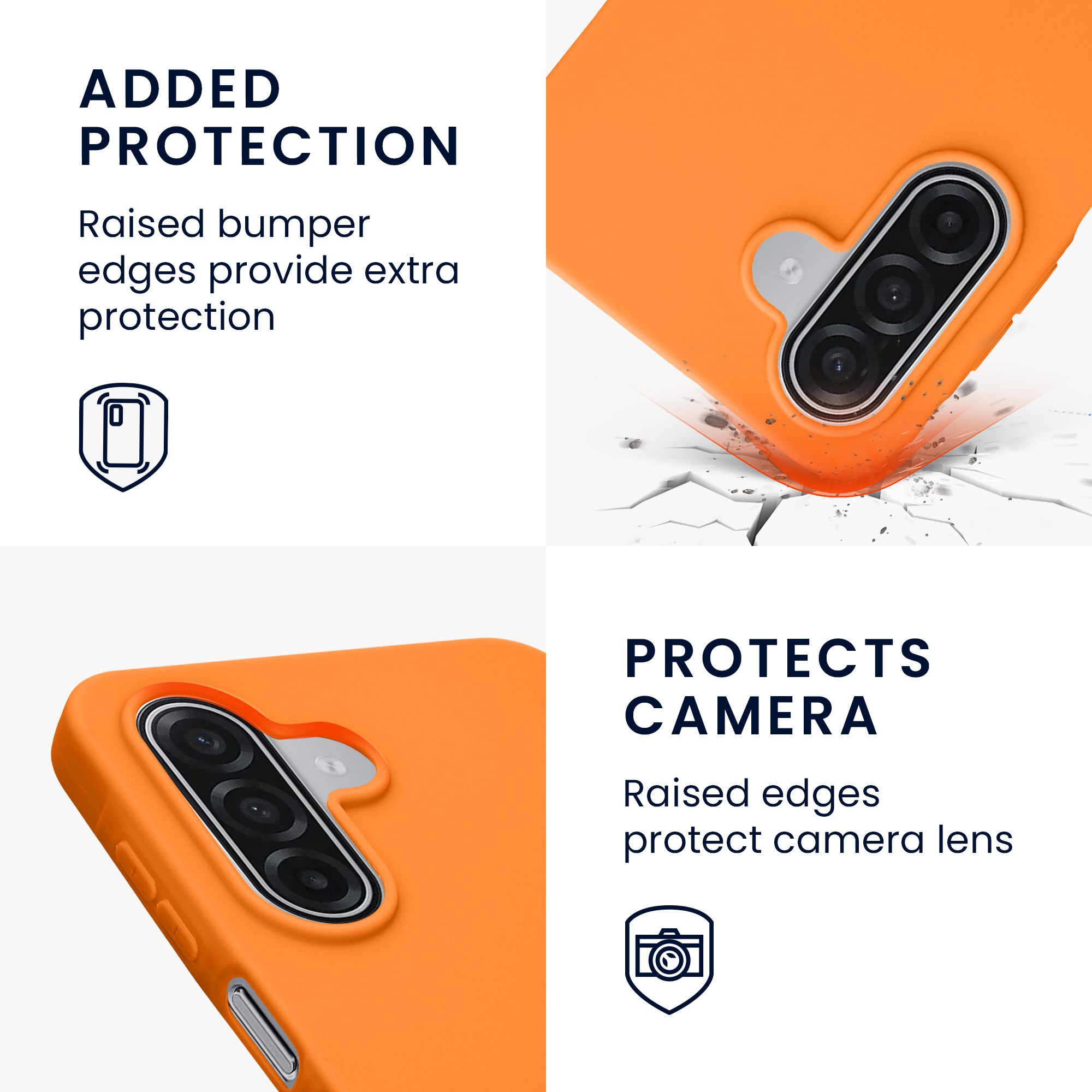 Pouzdro pro Samsung Galaxy A18 4G / 5G kwmobile TPU - ovocná oranžová
