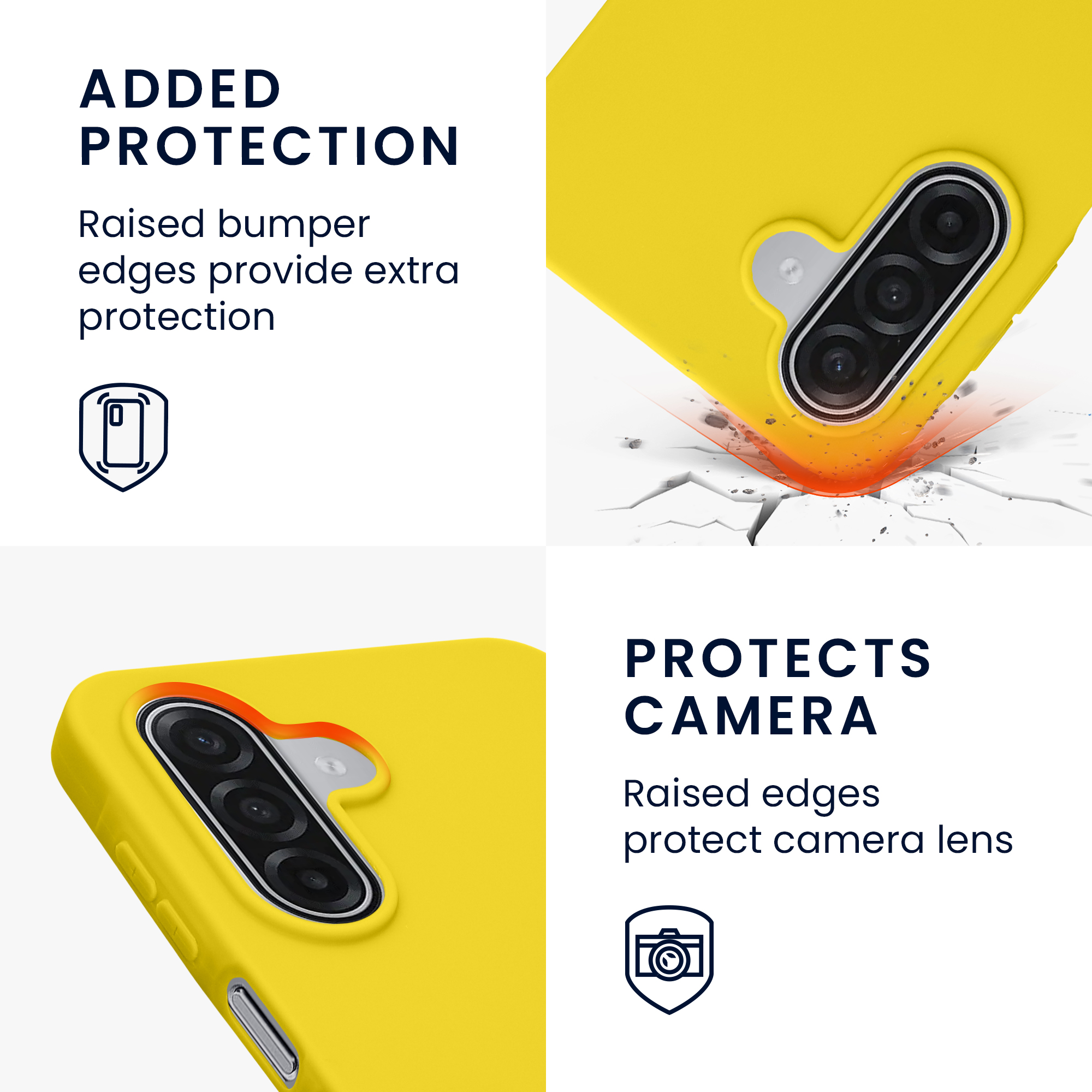 Pouzdro pro Samsung Galaxy A18 4G / 5G kwmobile TPU - zářivě žlutá