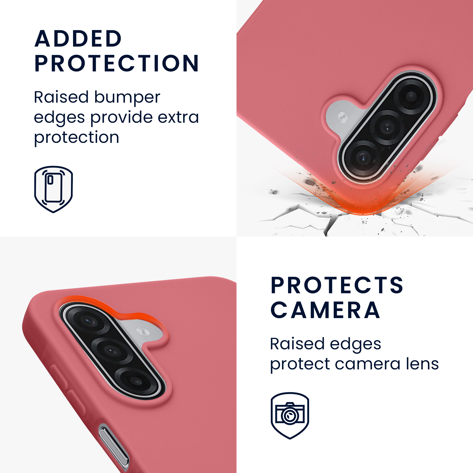 Pouzdro pro Samsung Galaxy A18 4G / 5G kwmobile TPU - tmavě starorůžová