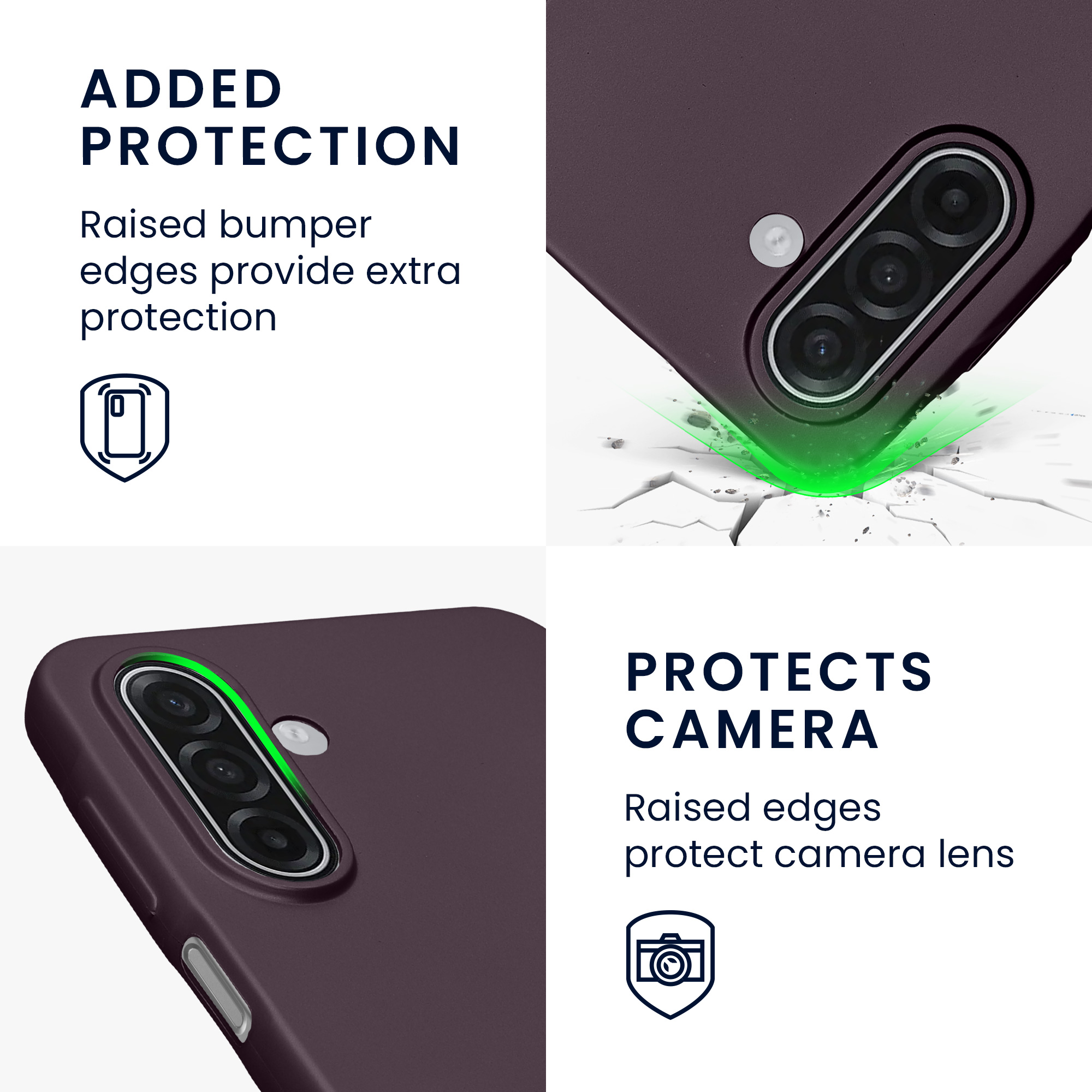 Tenký metalický TPU silikonový kryt pro Samsung Galaxy A18 4G / 5G kwmobile ‑ metalická bobulová