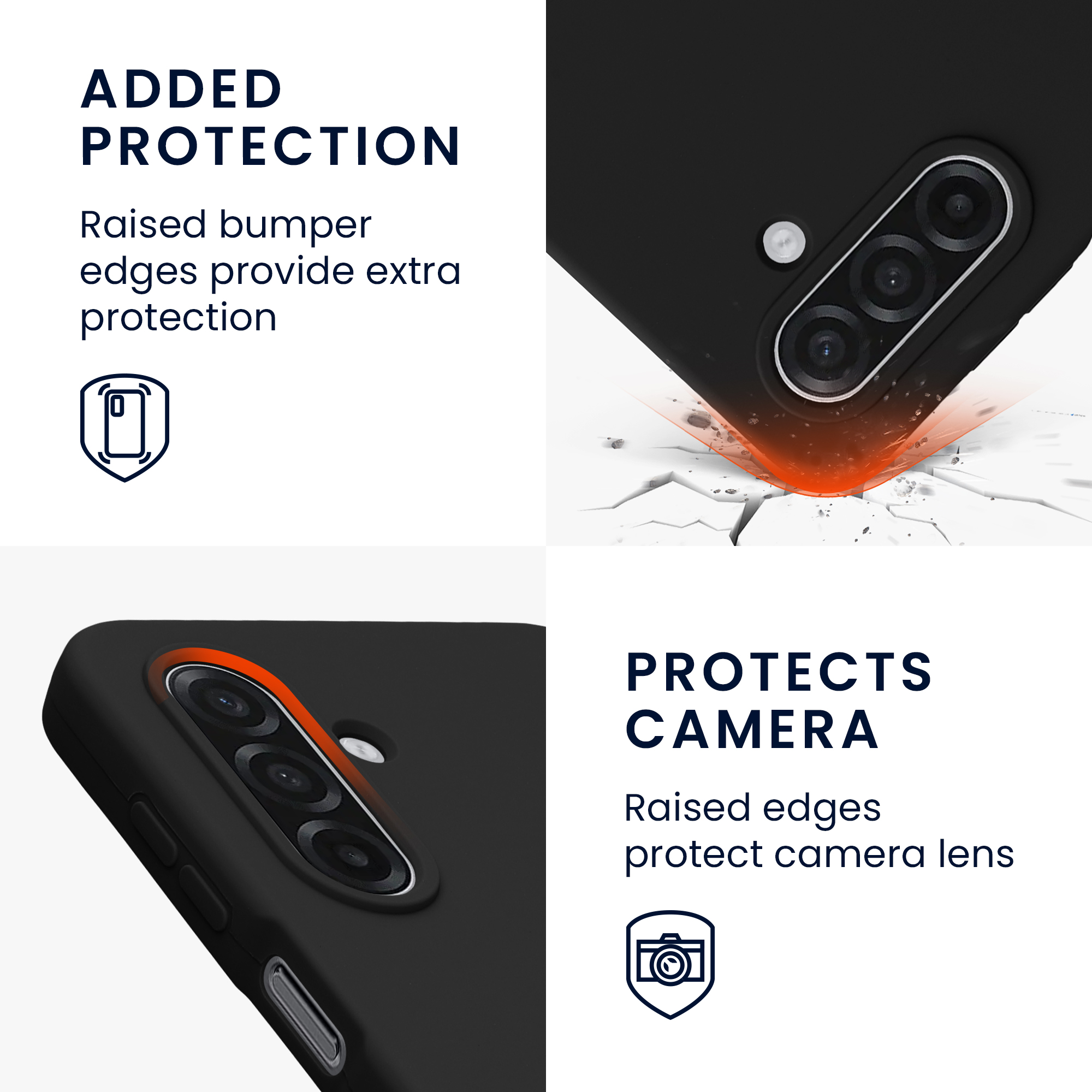 Pouzdro pro Samsung Galaxy A18 4G / 5G kwmobile silikonové - černá