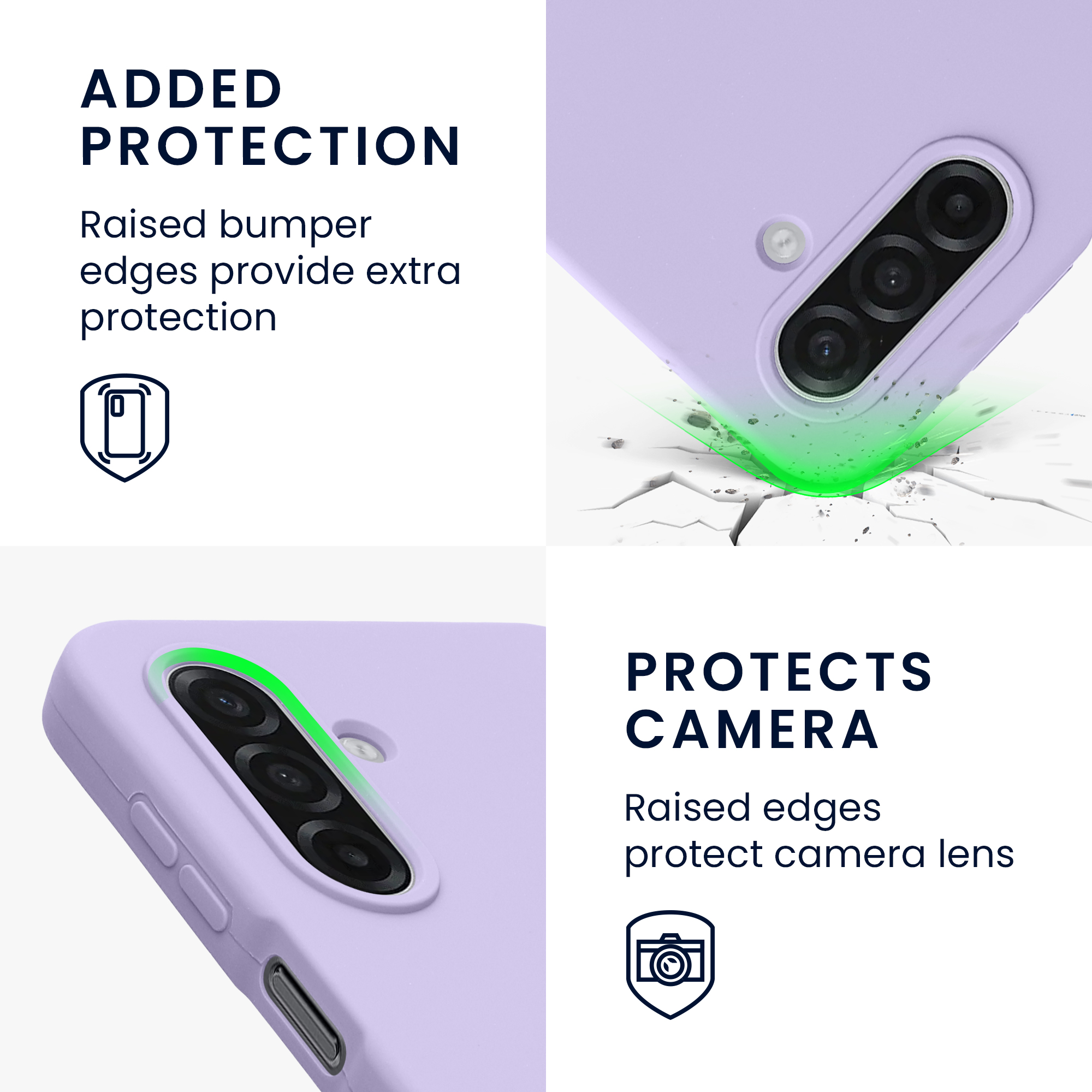 Pouzdro pro Samsung Galaxy A18 4G / 5G kwmobile silikonové - levandulová
