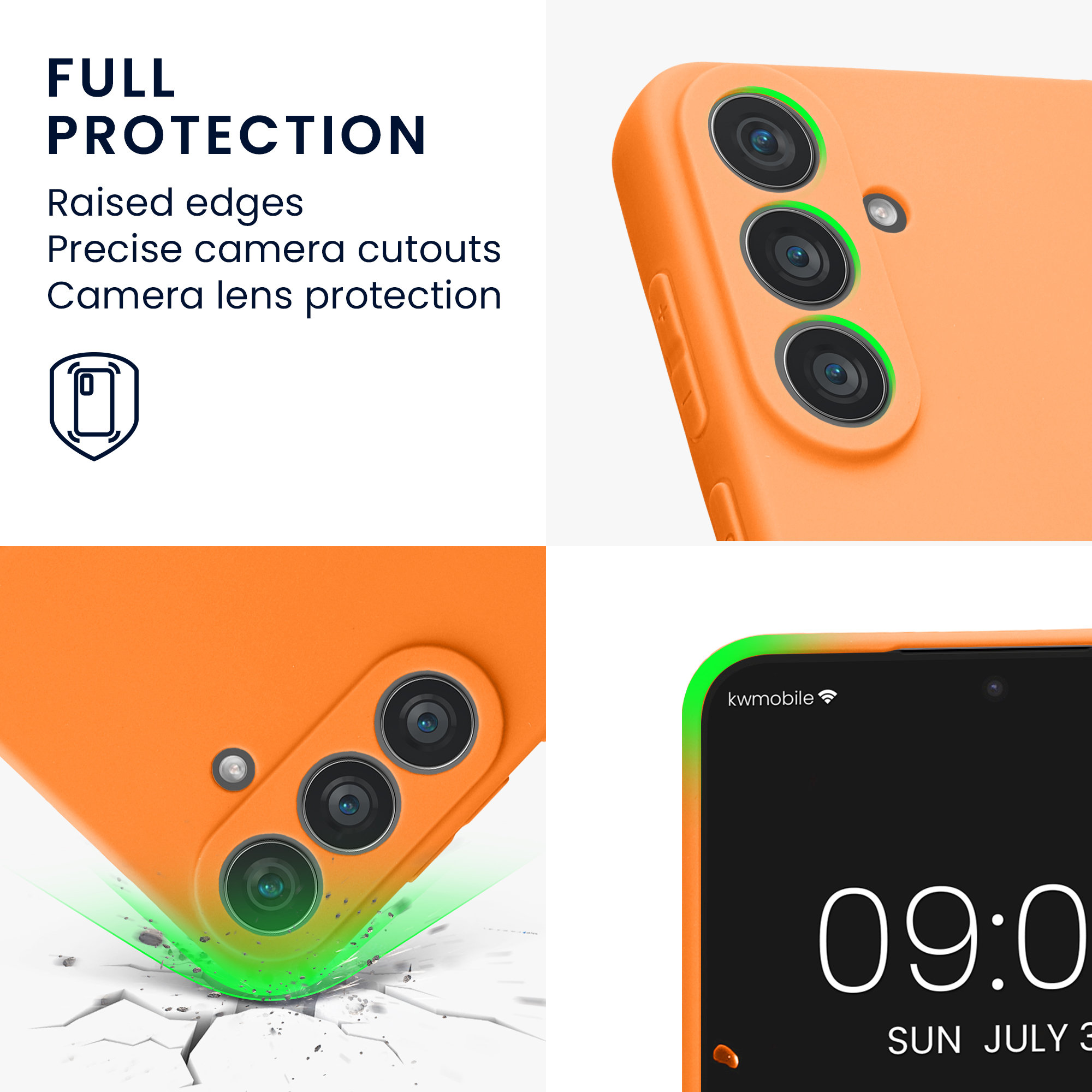 Tenký matný TPU kryt pro Samsung Galaxy S26 FE kwmobile ‑ ovocná oranžová