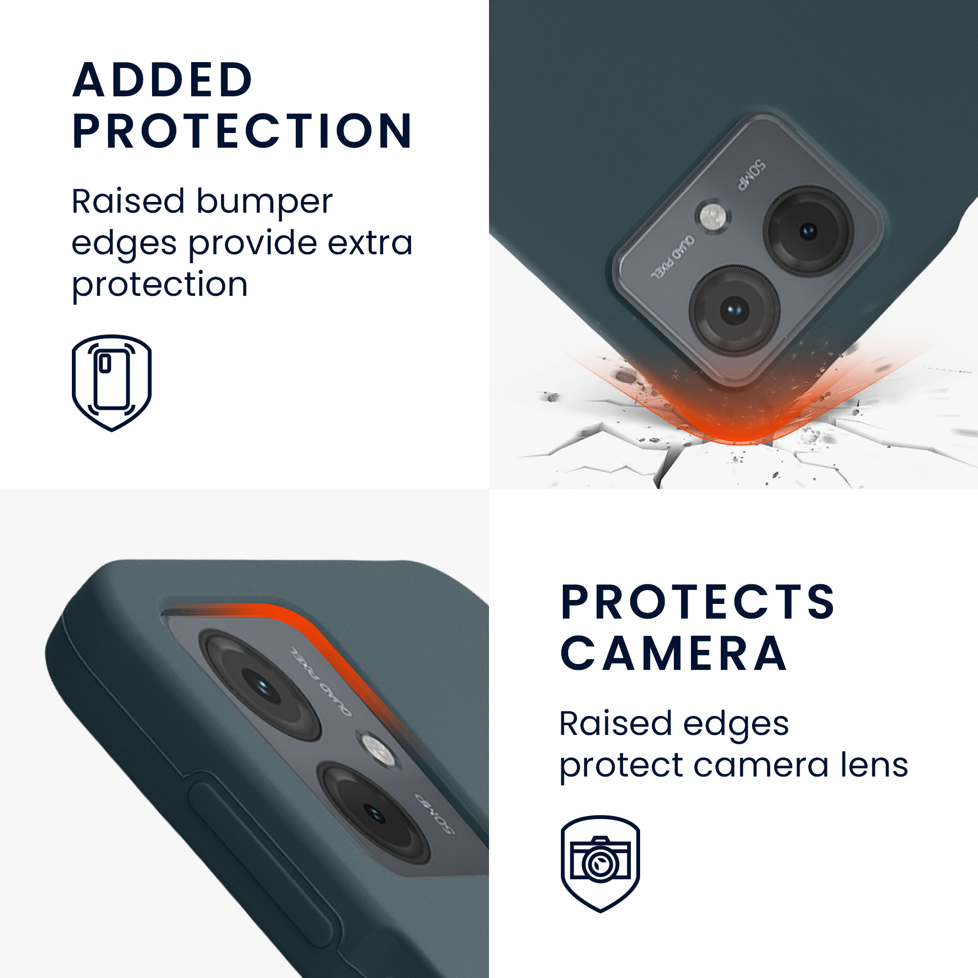 Pouzdro pro Motorola Moto G14 kwmobile silikonové - tmavá antracitová