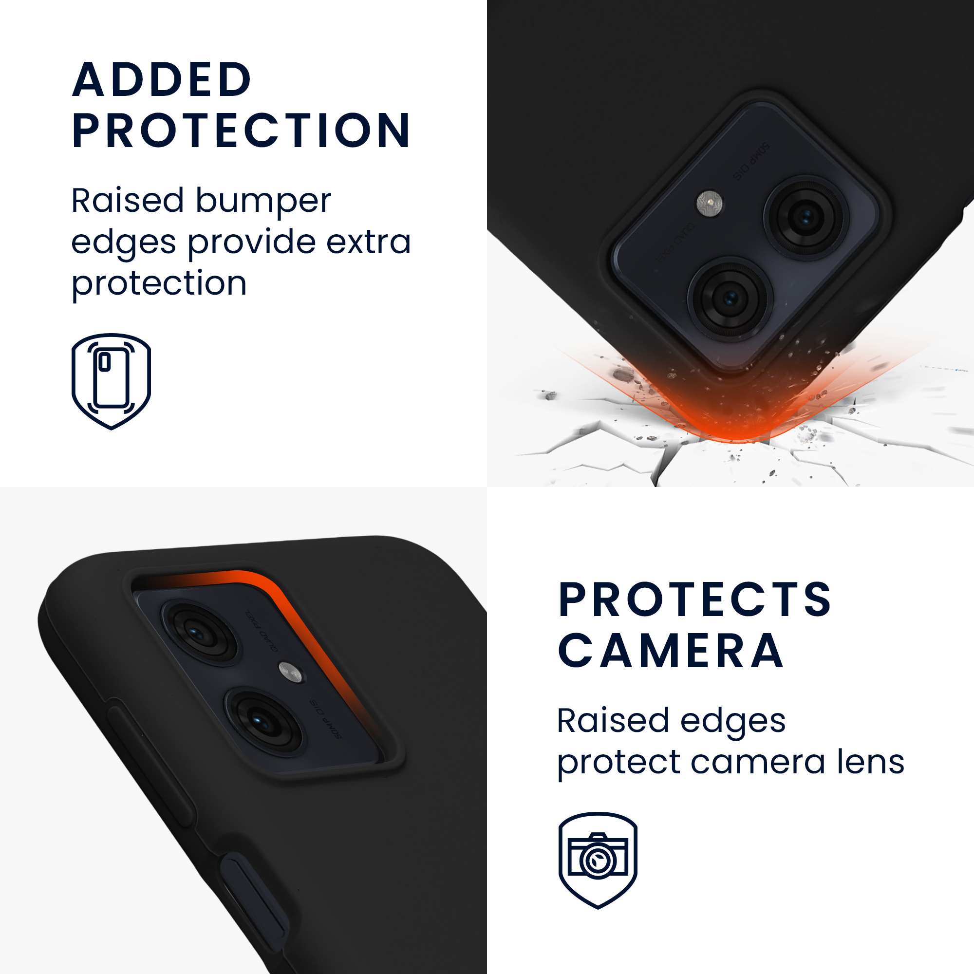 Pouzdro pro Motorola Moto G54 5G kwmobile silikonové - černá