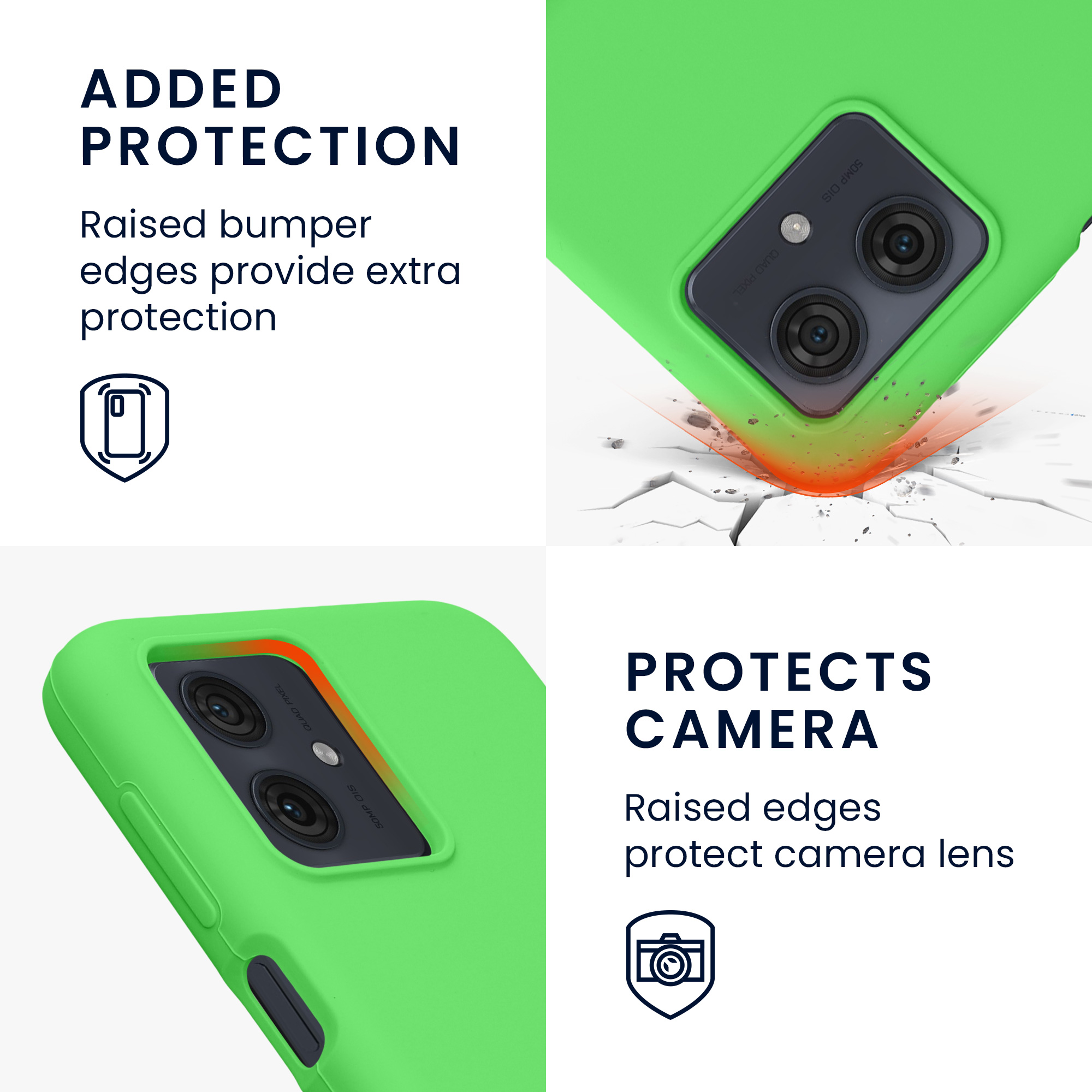 Pouzdro pro Motorola Moto G54 5G kwmobile silikonové - limetkově zelená