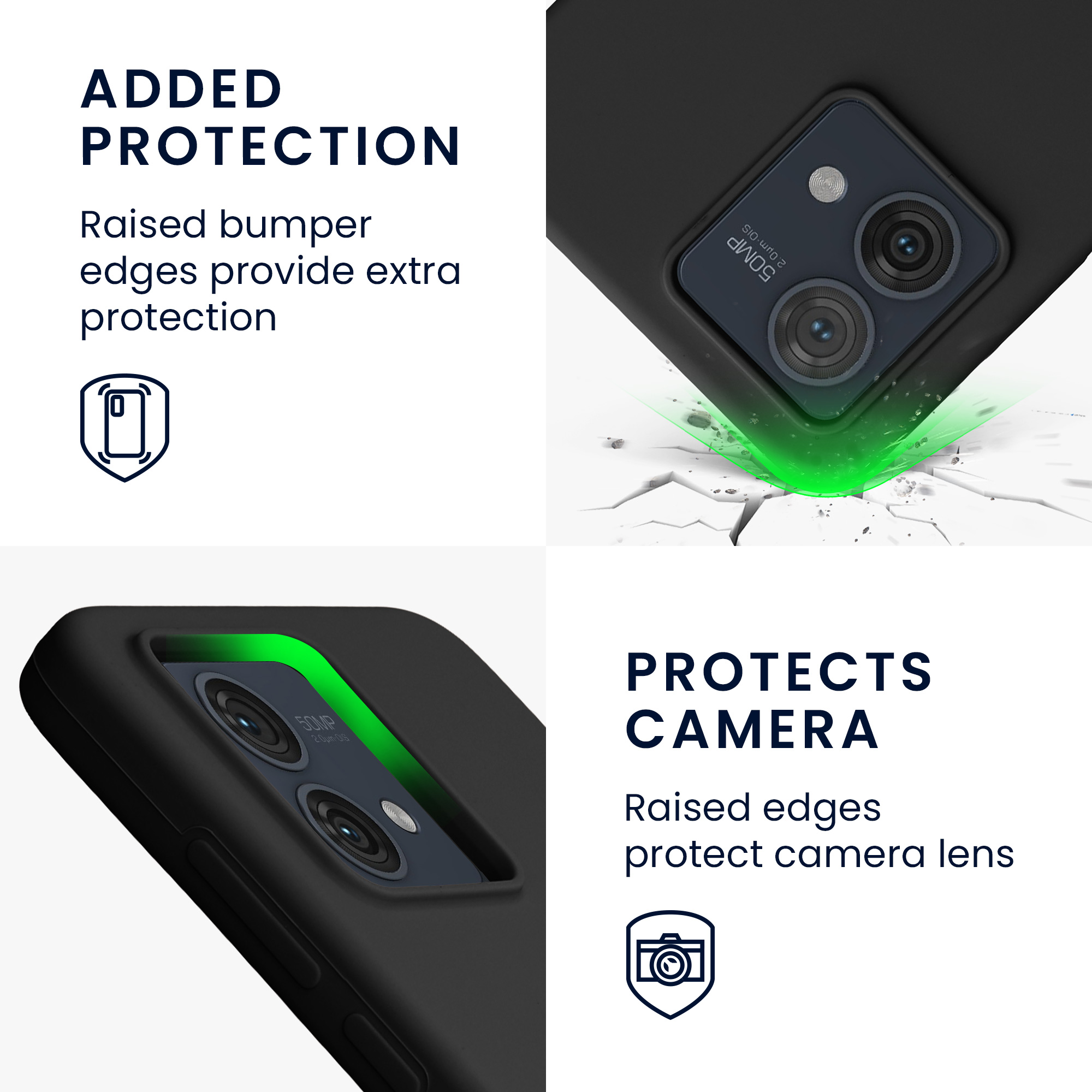 Kwmobile Silikonový kryt Motorola Moto G84 5G černá