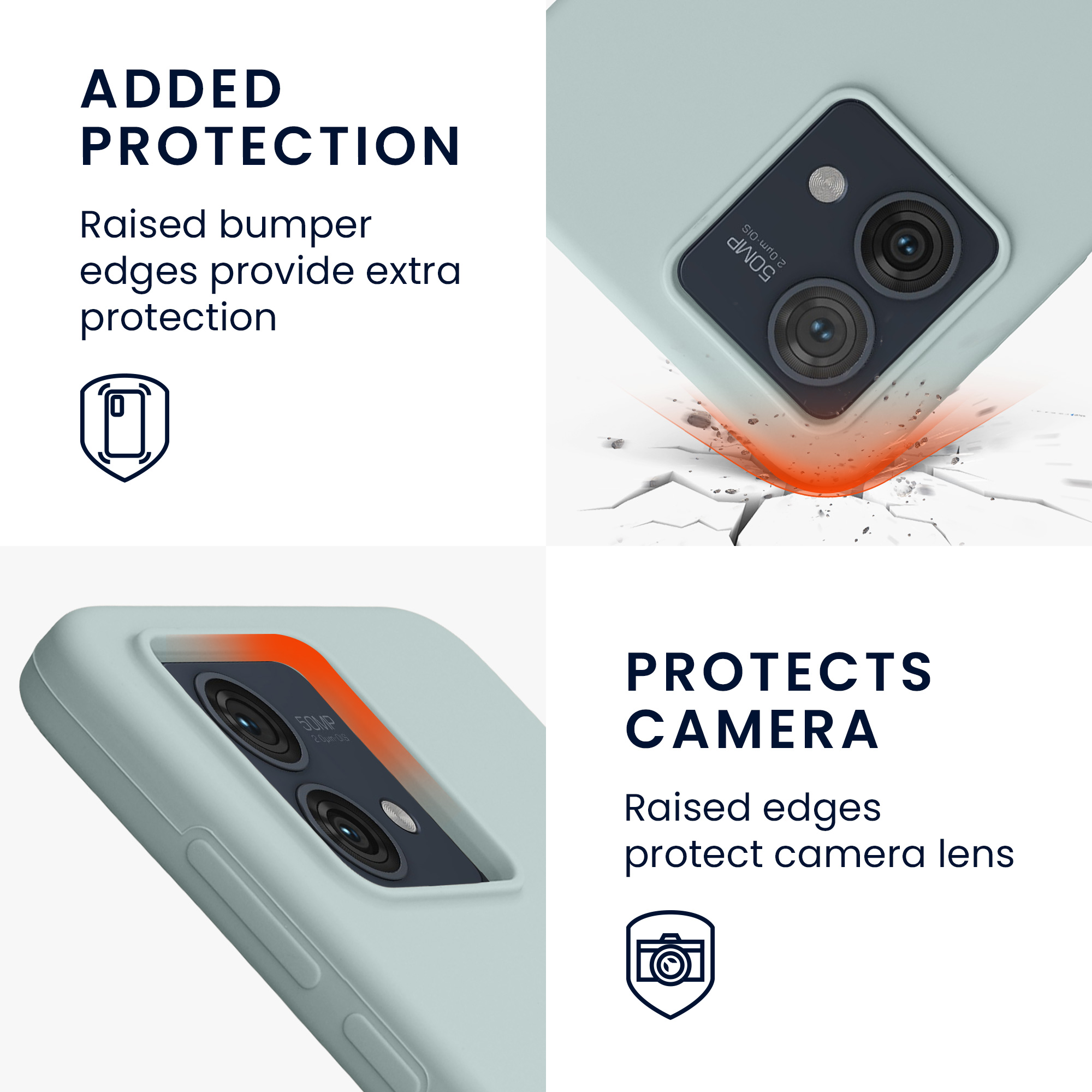 Kwmobile Silikonový kryt Motorola Moto G84 5G mintová