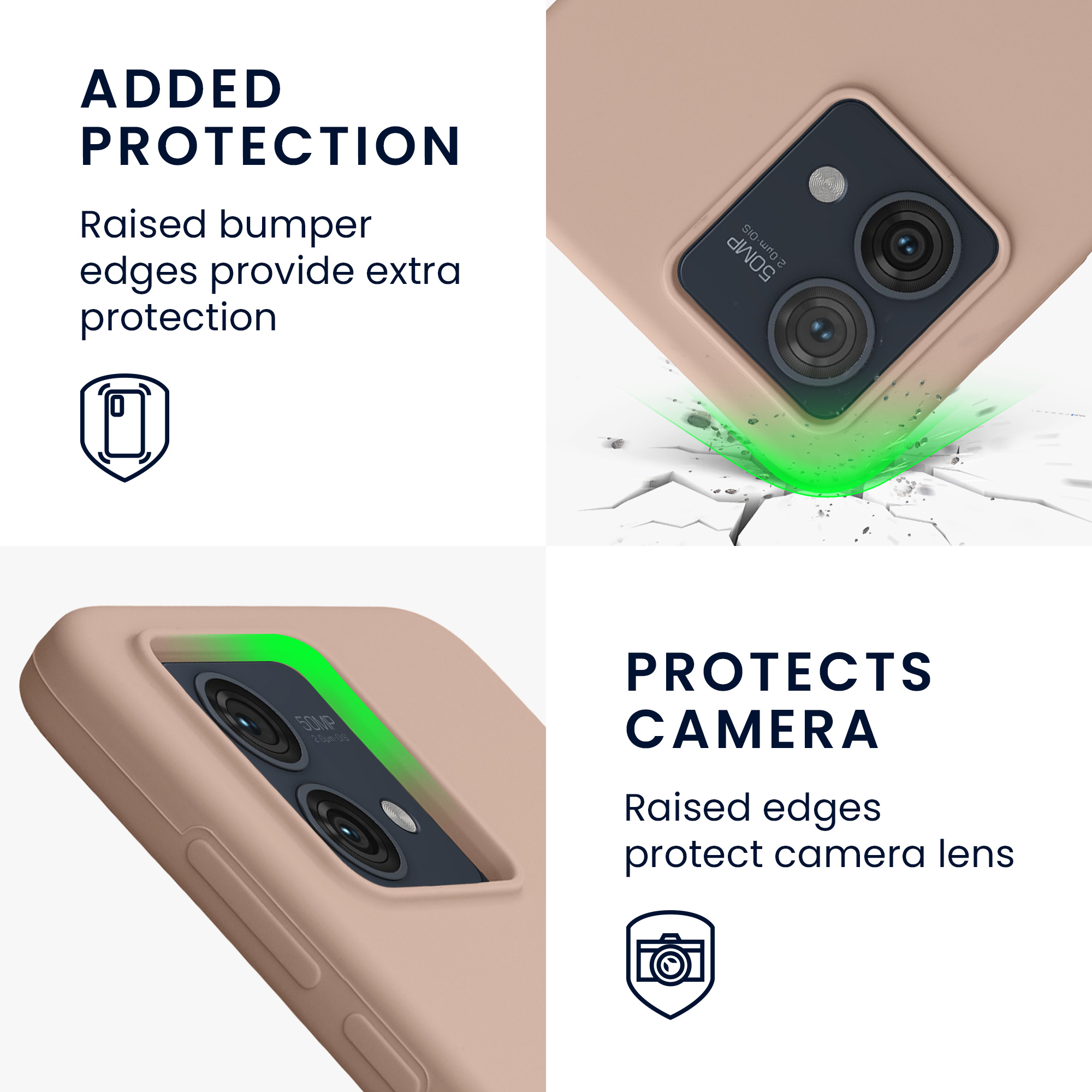 Kwmobile Silikonový kryt Motorola Moto G84 5G pudrově růžová