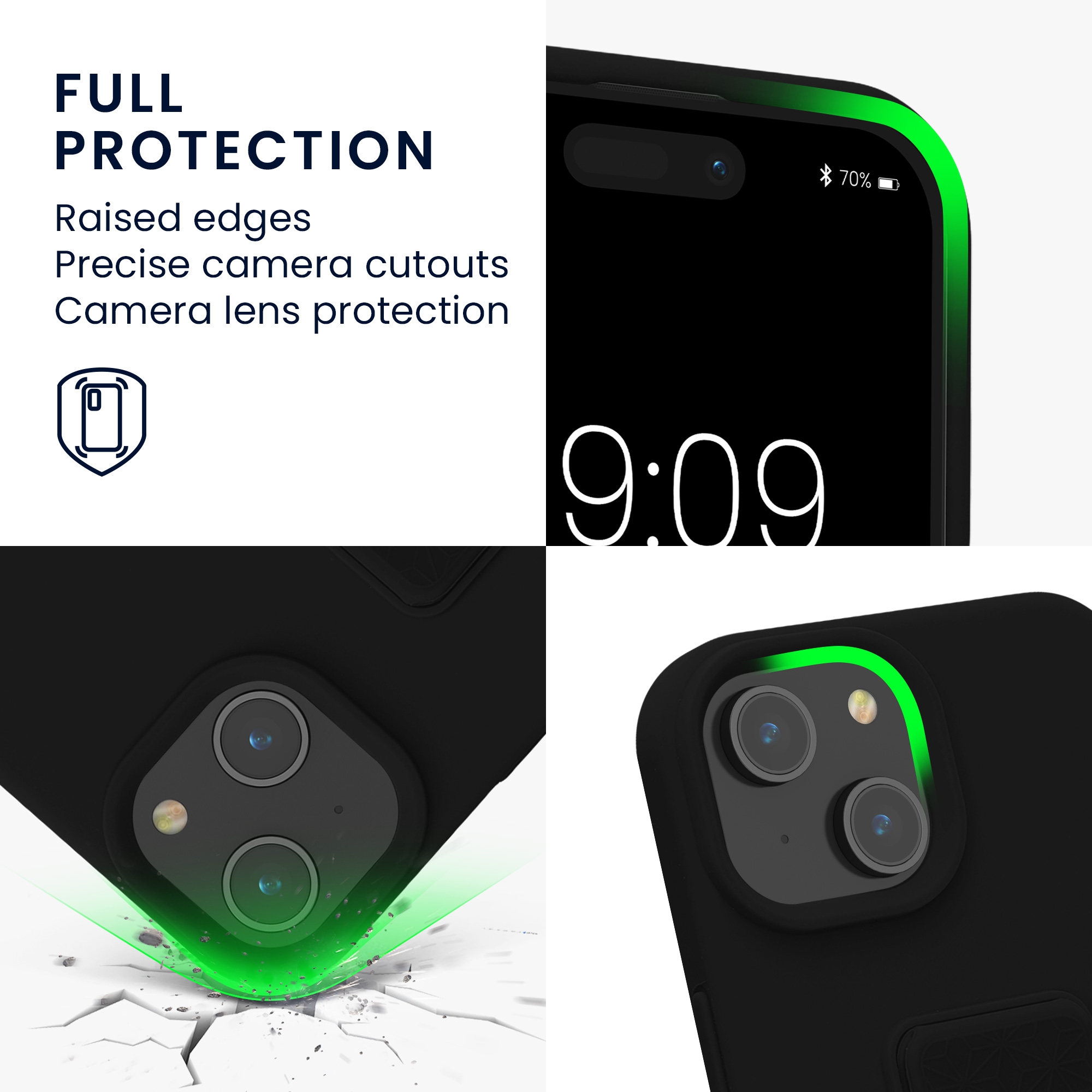Kryt kwmobile s poutkem se stojánkem iPhone 15 černá