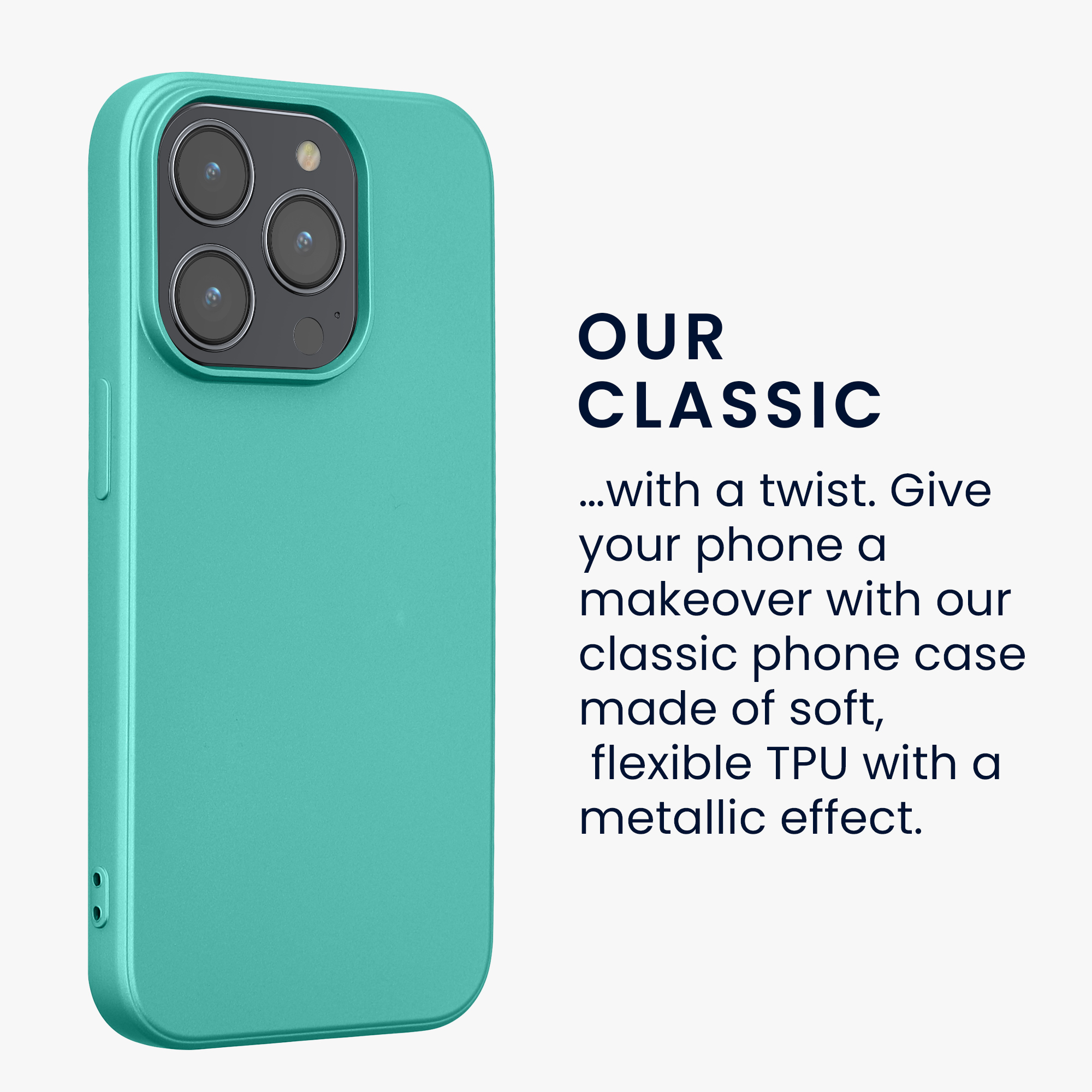 Kryt kwmobile slim iPhone 14 Pro Metallic Turquoise
