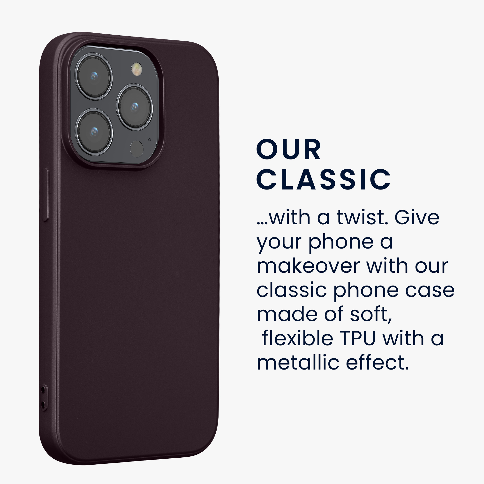 Kryt kwmobile slim iPhone 14 Pro Metallic Berry