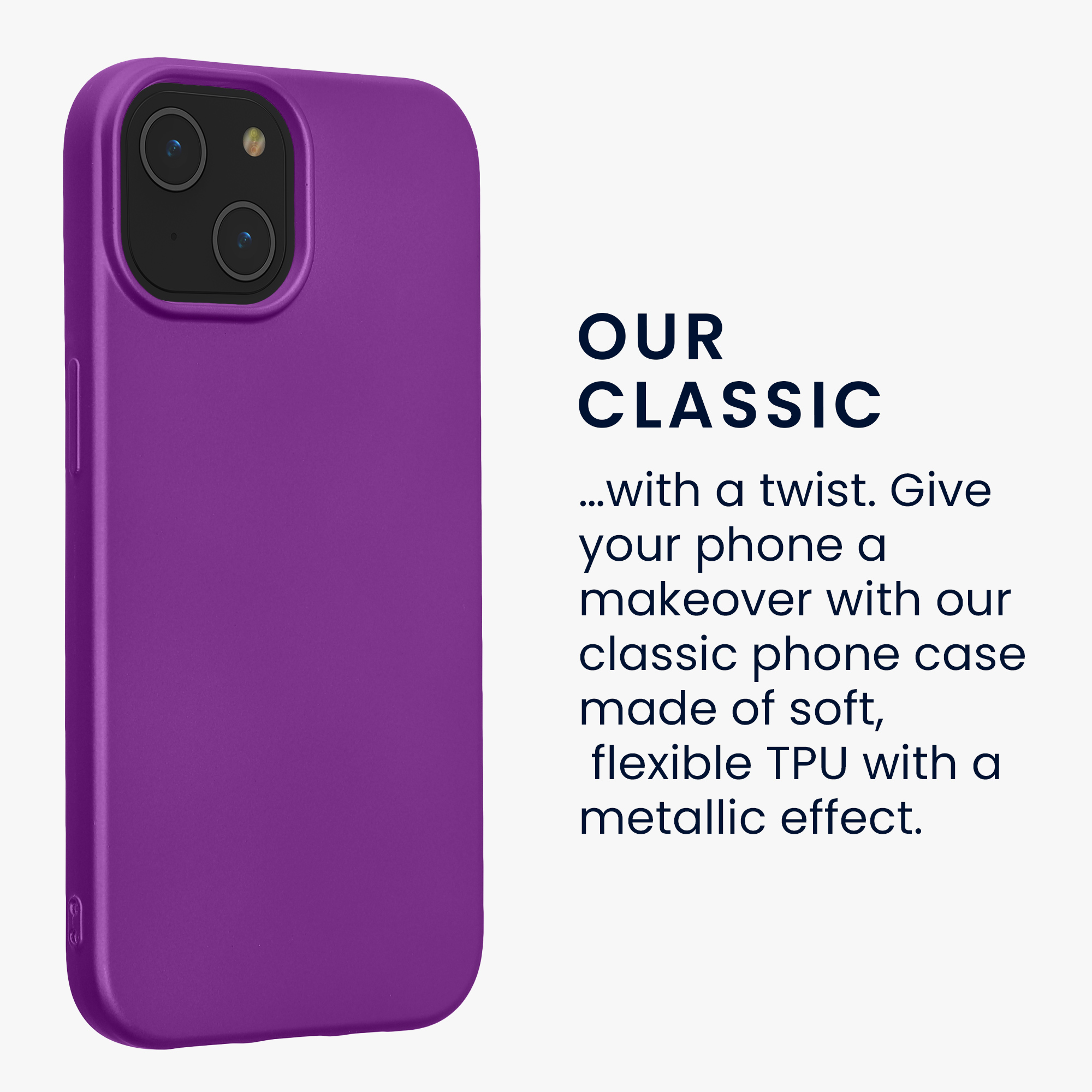 Kryt kwmobile slim iPhone 15 metalická fialová