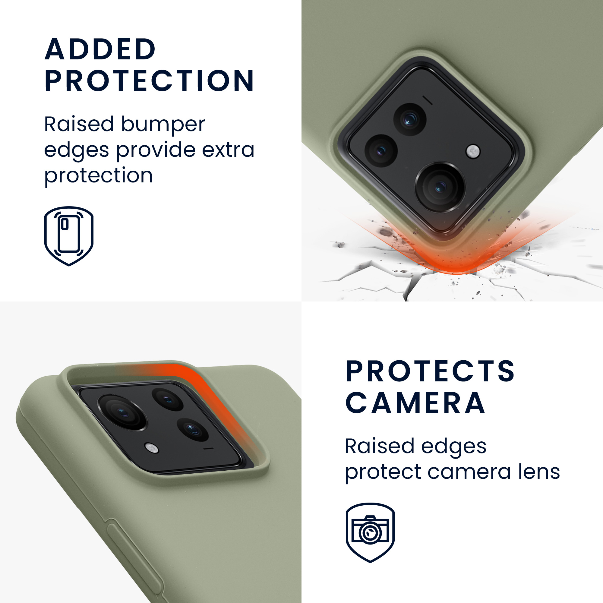 Kryt kwmobile pro ASUS Zenfone 11 Ultra - wireless charging gray green
