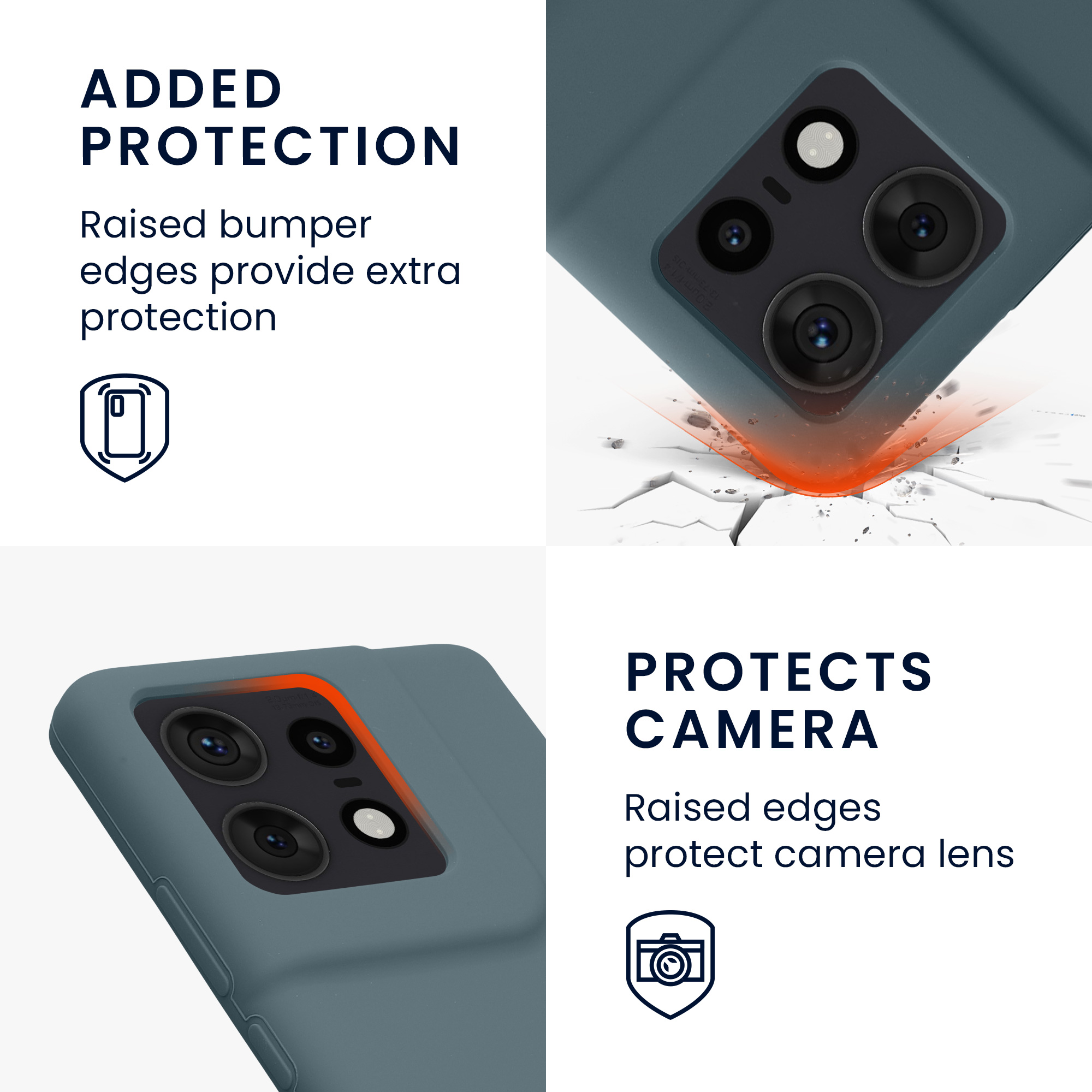 Kryt na mobil Motorola Edge 50 Pro kwmobile TPU tmavě šedá