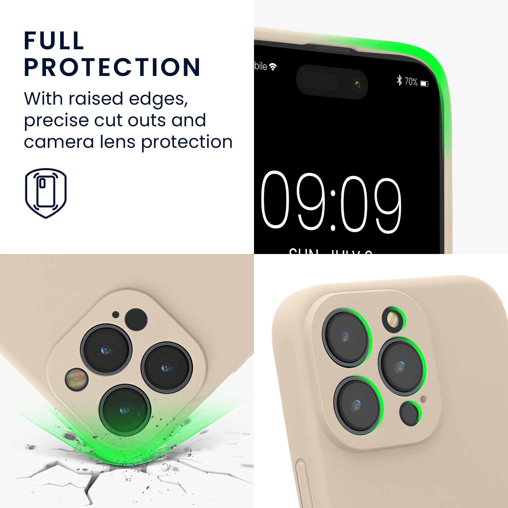 Silikonový kryt na mobil Apple iPhone 16 Pro Max kwmobile - Cream