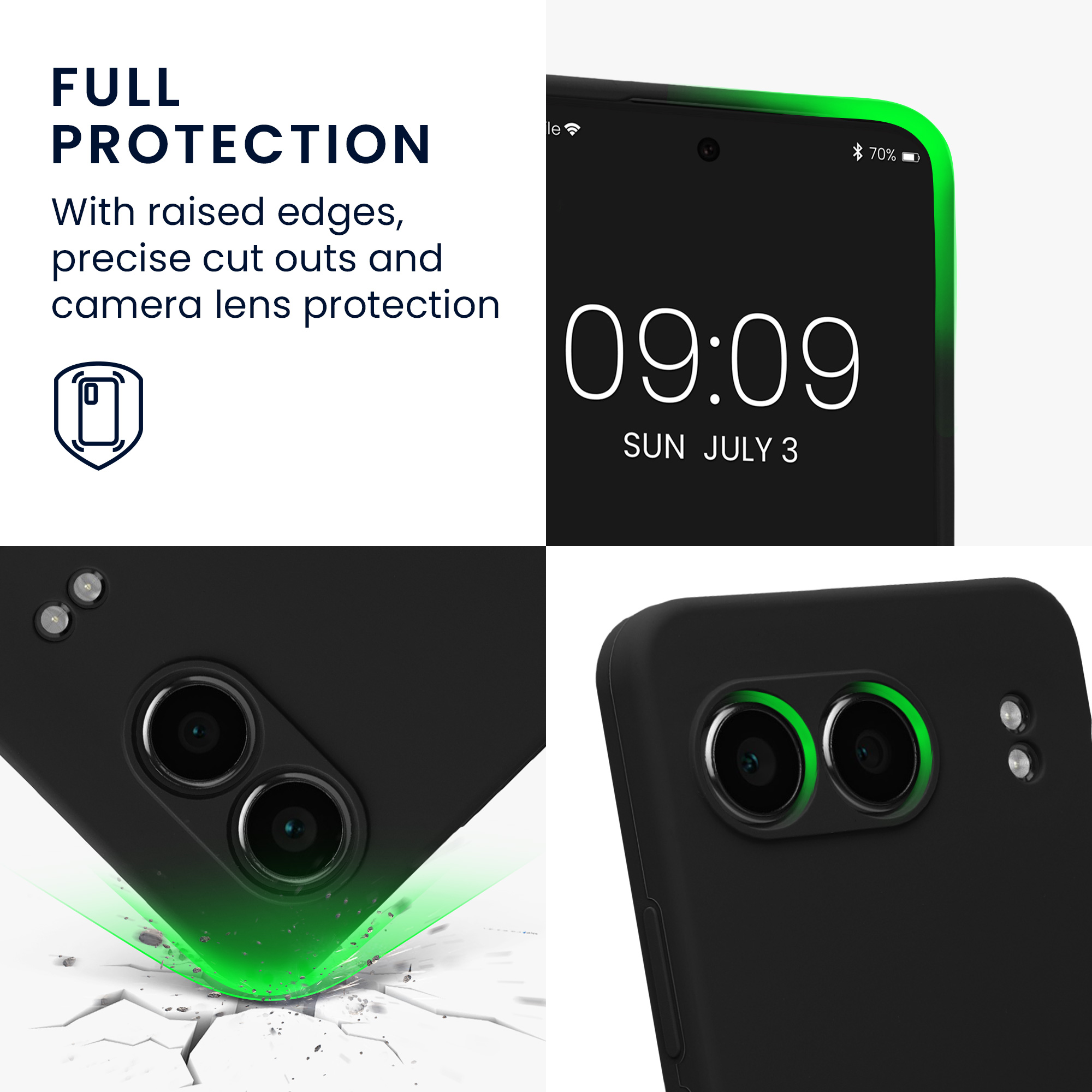 Kwmobile Silikonový kryt OnePlus Nord 4 5G černá