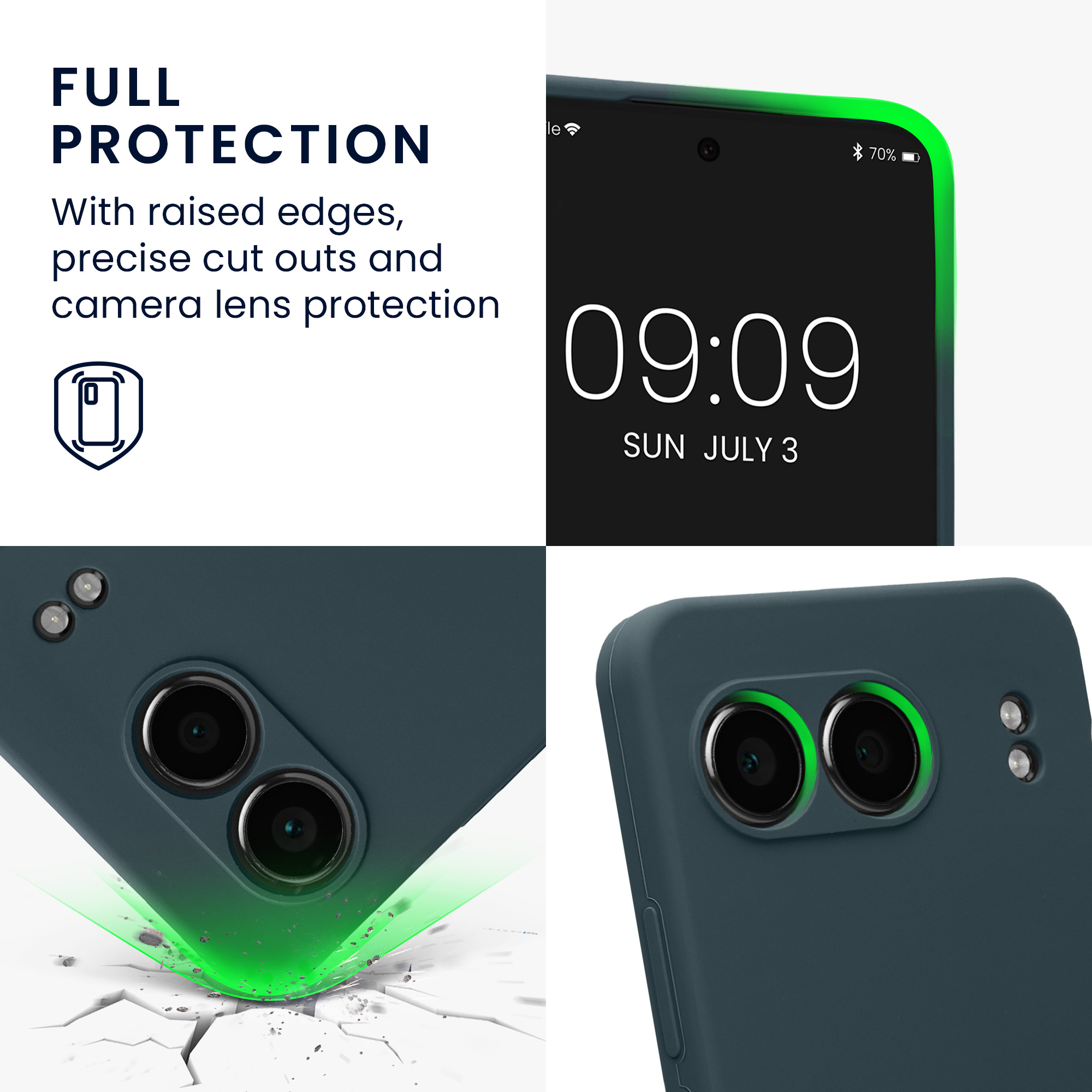 Kwmobile Silikonový kryt OnePlus Nord 4 5G tmavě šedá