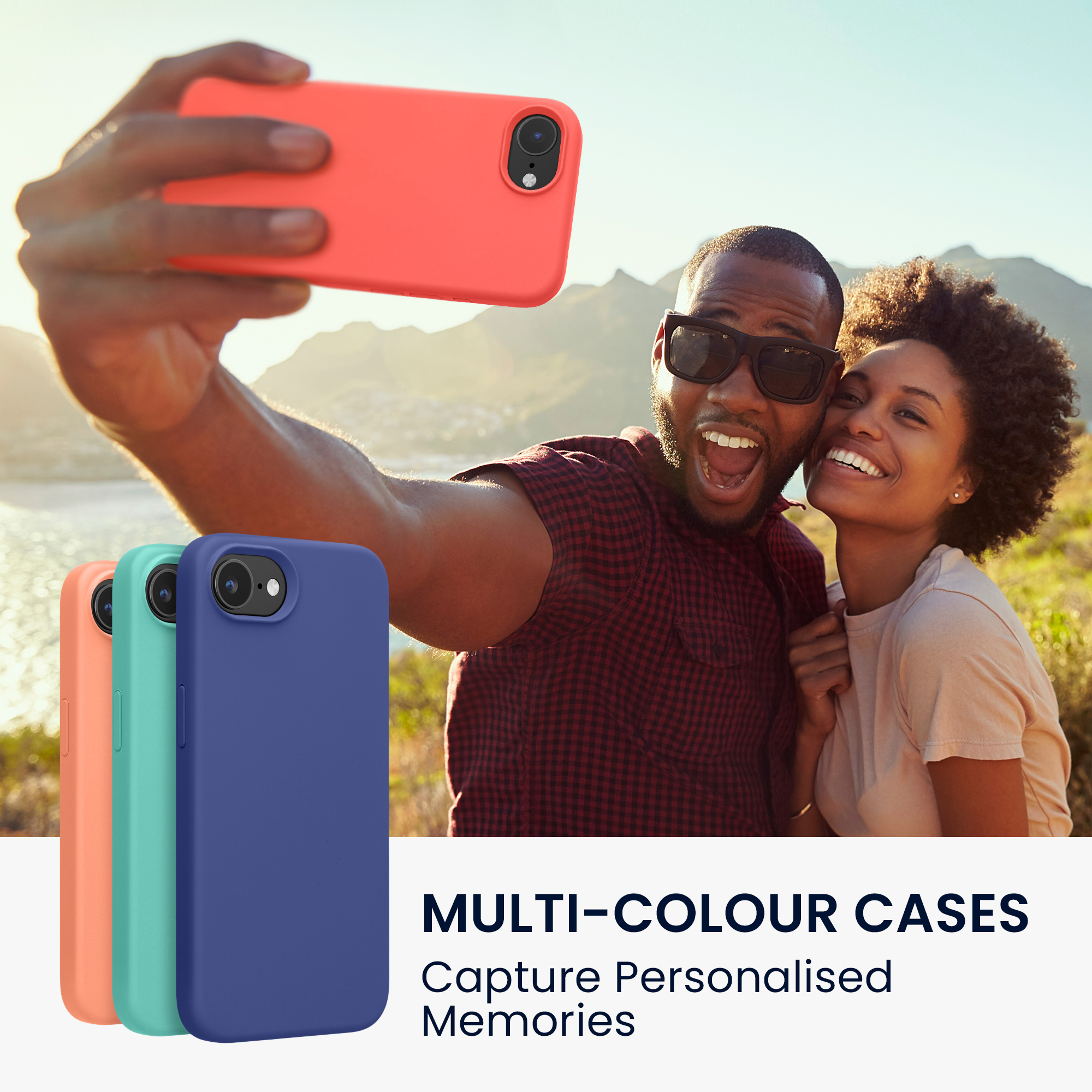 Silikonový kryt Kwmobile pro iPhone 17e / 16e - wireless charging neon coral