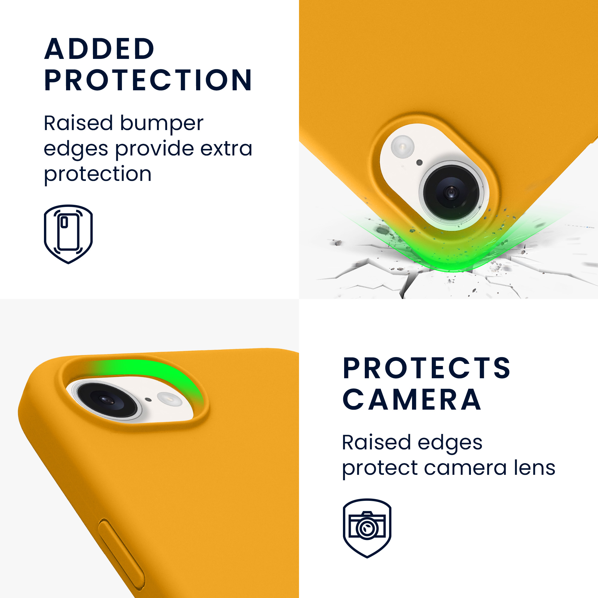 Silikonový kryt Kwmobile pro iPhone 17e / 16e - wireless charging mango