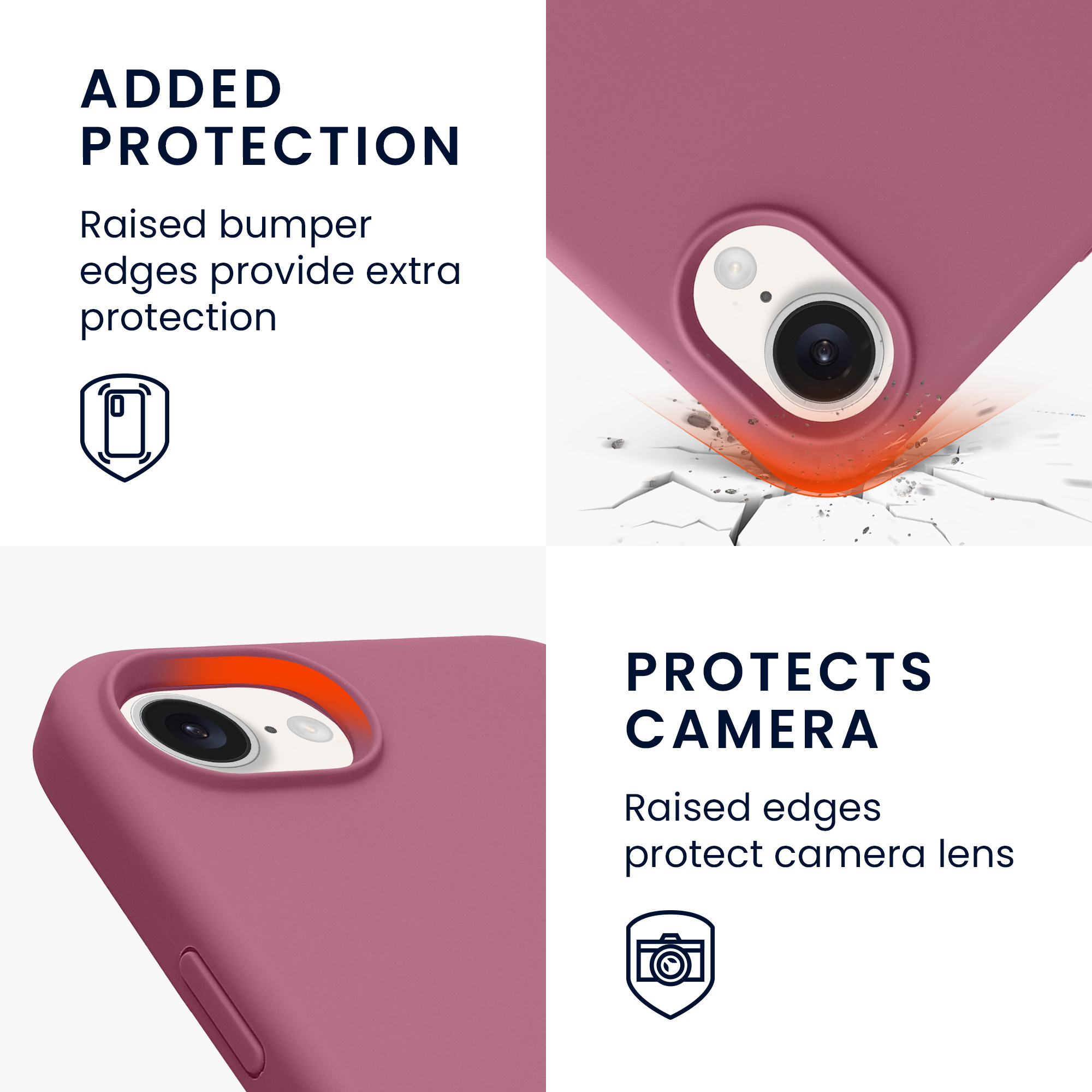 Pouzdro pro Apple iPhone 17e / iPhone 16e kwmobile silikonové - orchidejová fialová