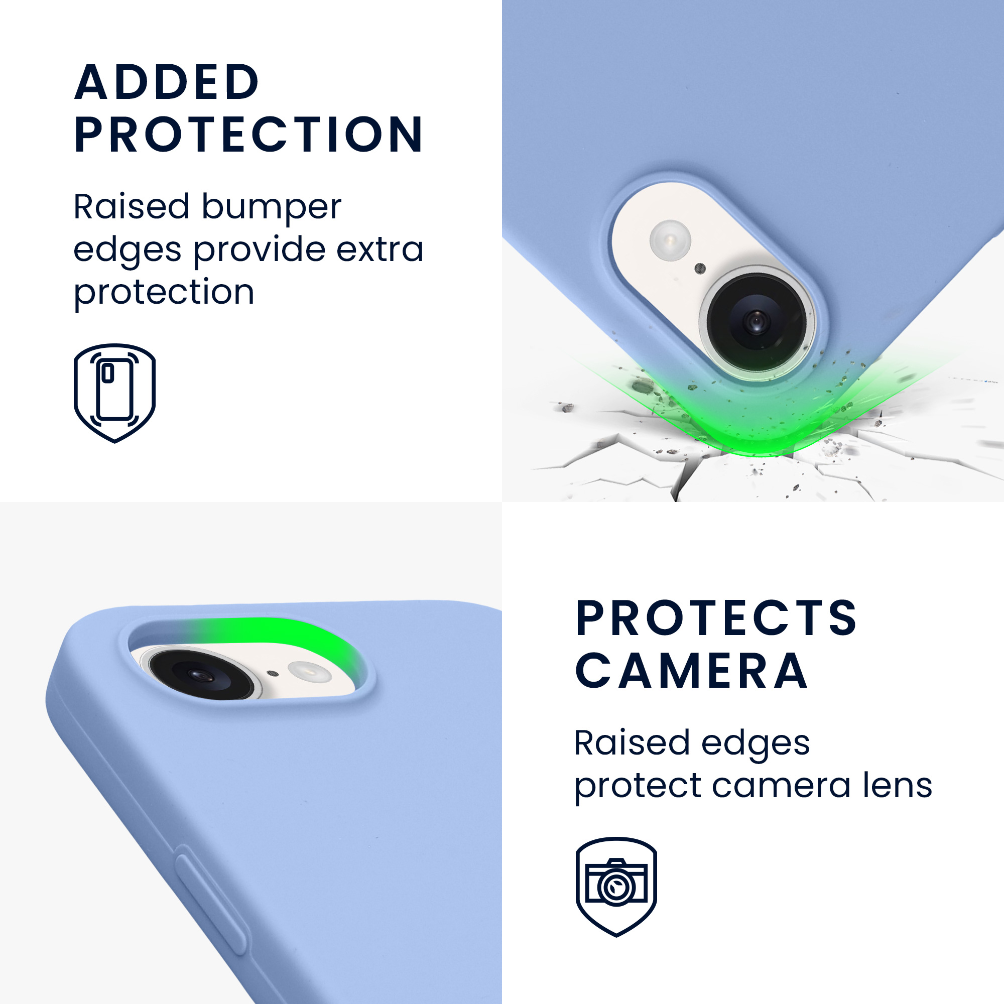 Pouzdro pro Apple iPhone 17e / iPhone 16e kwmobile silikonové - levandulová modrá