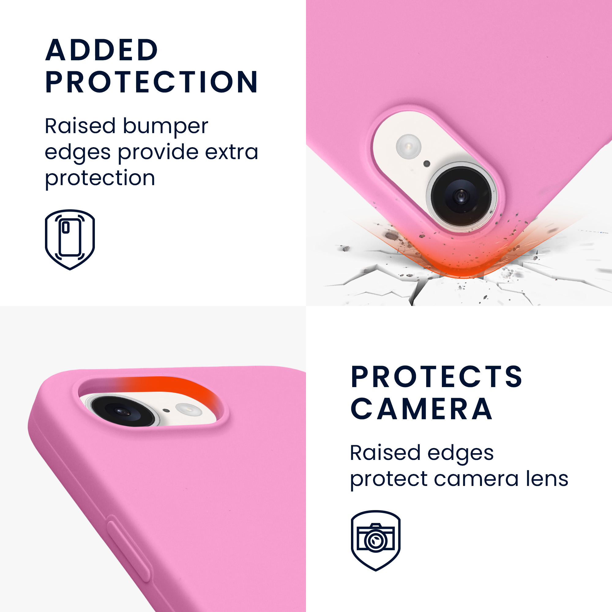 Pouzdro pro Apple iPhone 17e / iPhone 16e kwmobile silikonové - růžová levandulová