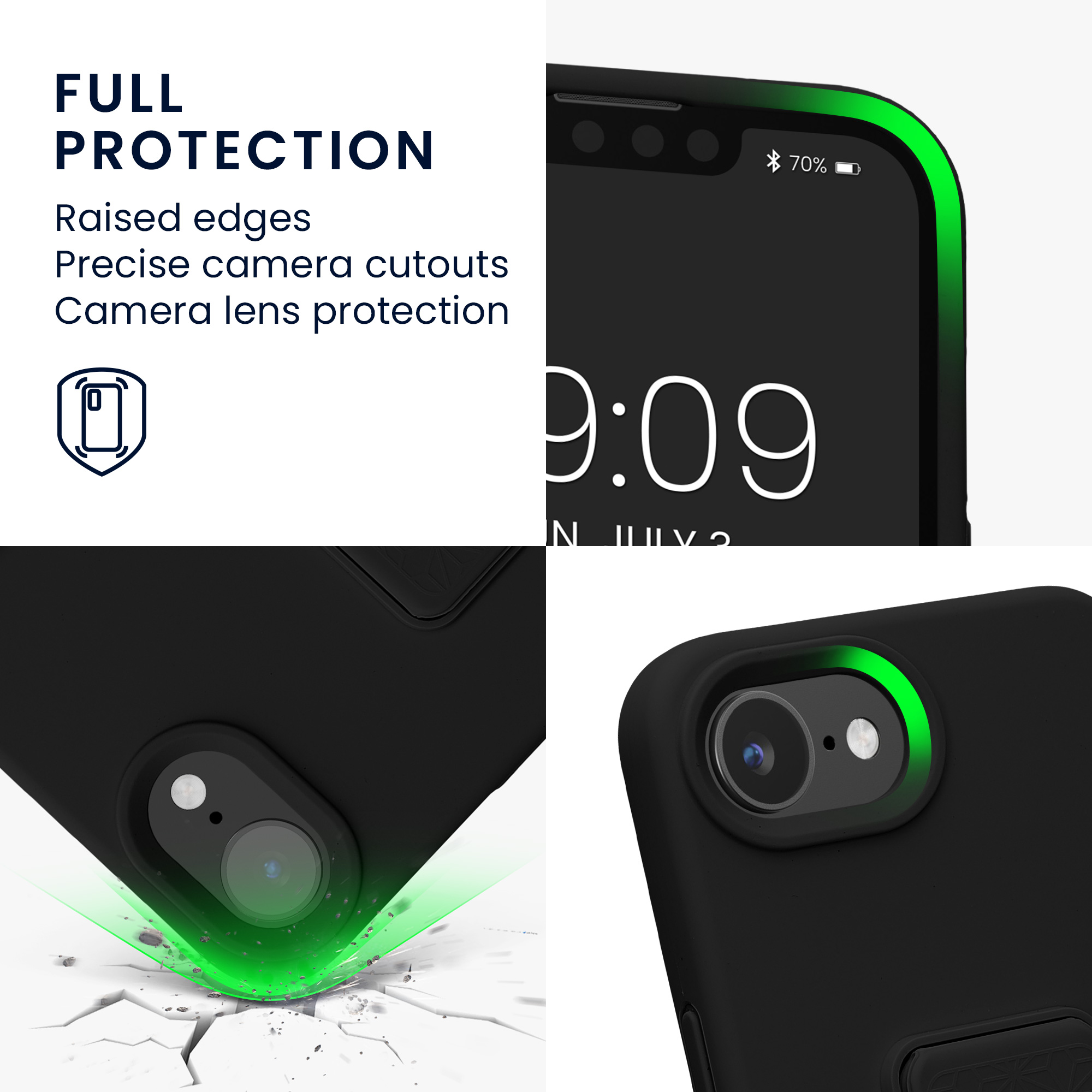 Silikonový kryt kwmobile pro Apple iPhone 17e / iPhone 16e - černá