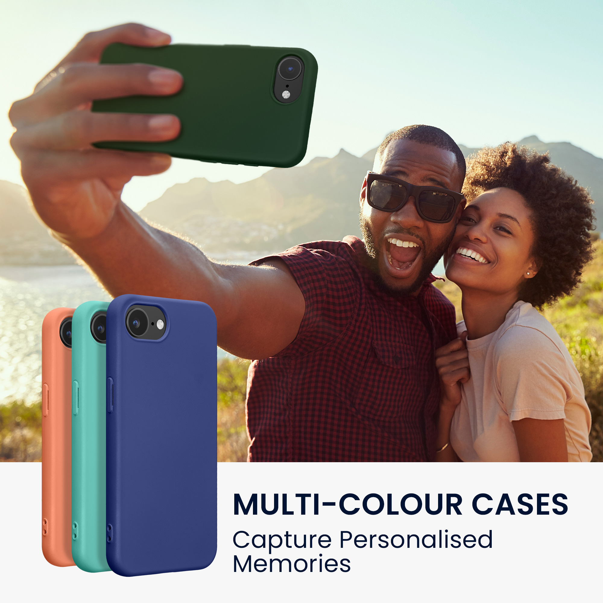 Silikonový kryt Kwmobile pro iPhone 17e / 16e - tmavě zelená