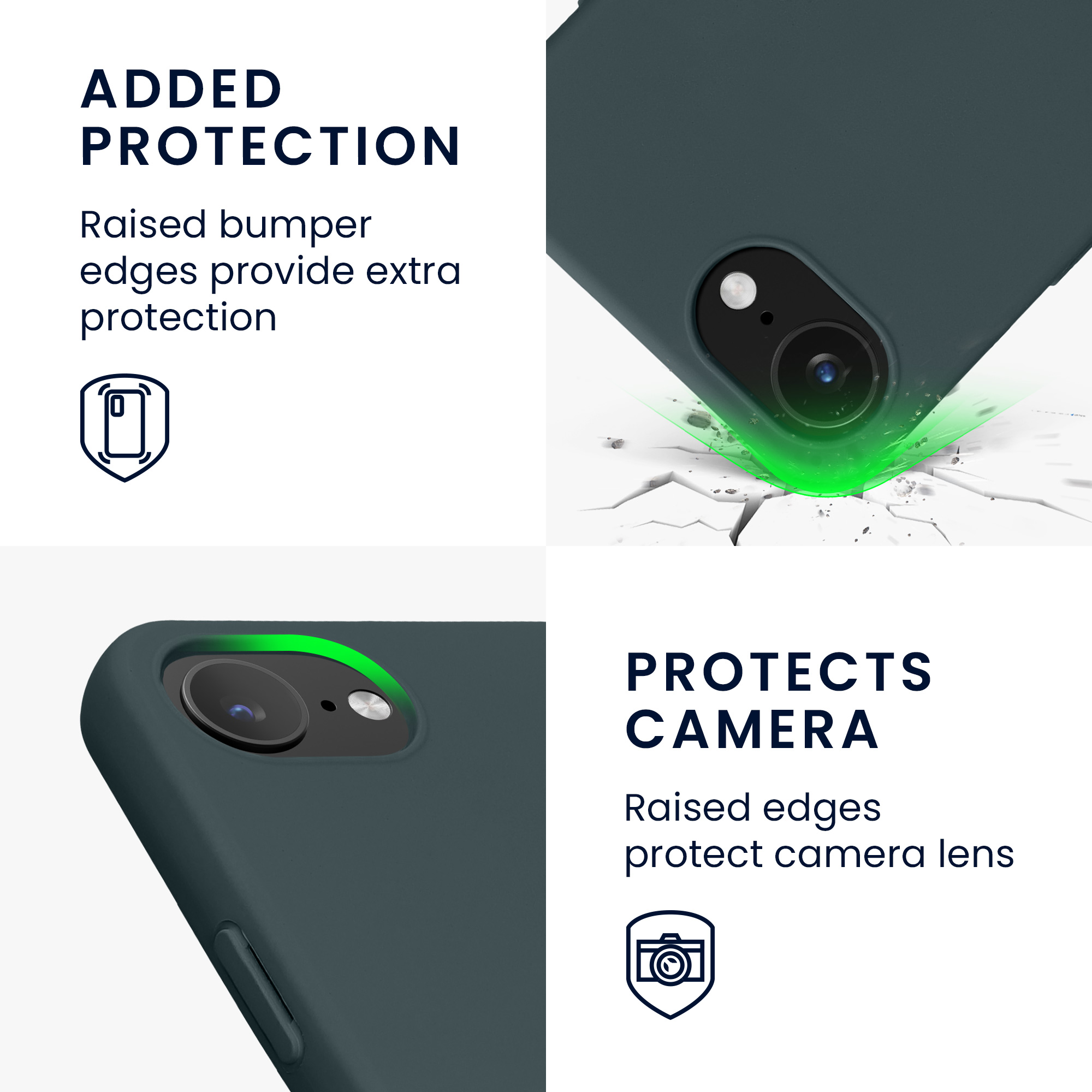 Pouzdro pro Apple iPhone 17e / iPhone 16e kwmobile tenké ochranné silikonové - tmavá antracitová