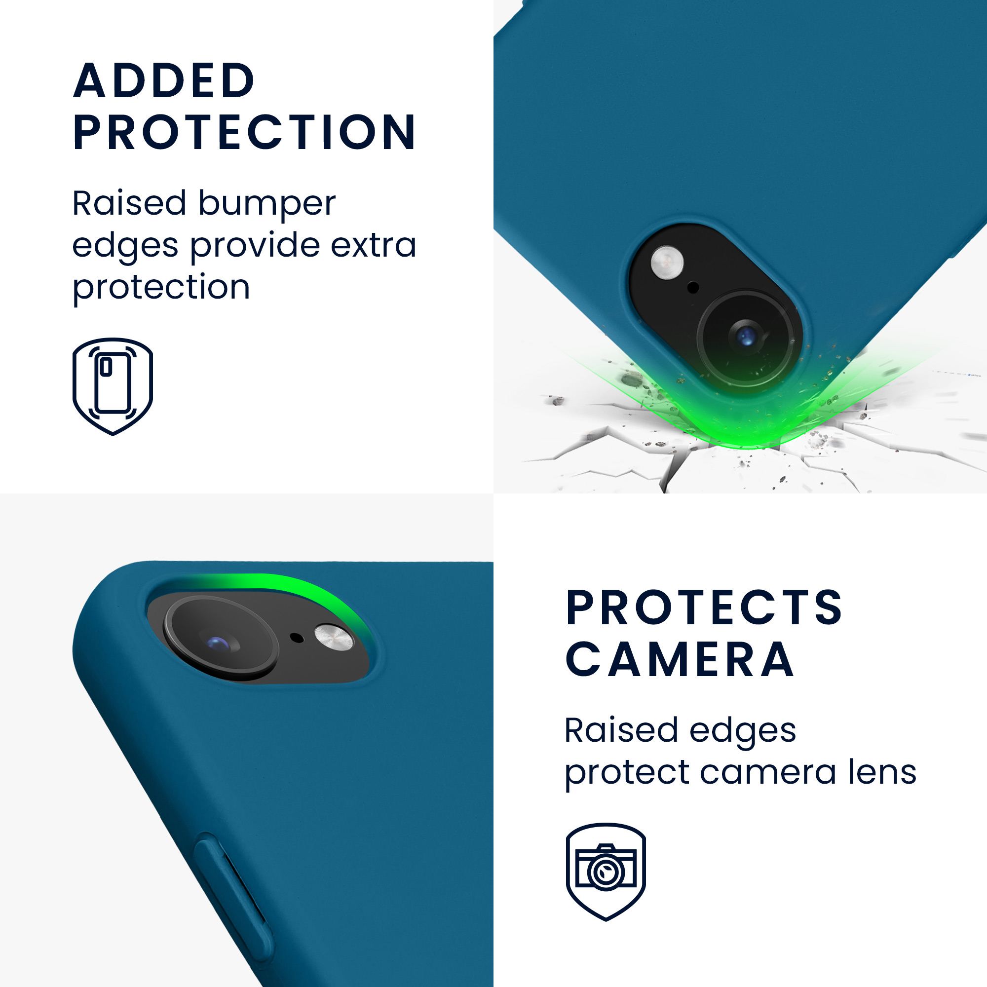 Pouzdro pro Apple iPhone 17e / iPhone 16e kwmobile tenké ochranné silikonové - karibská modrá