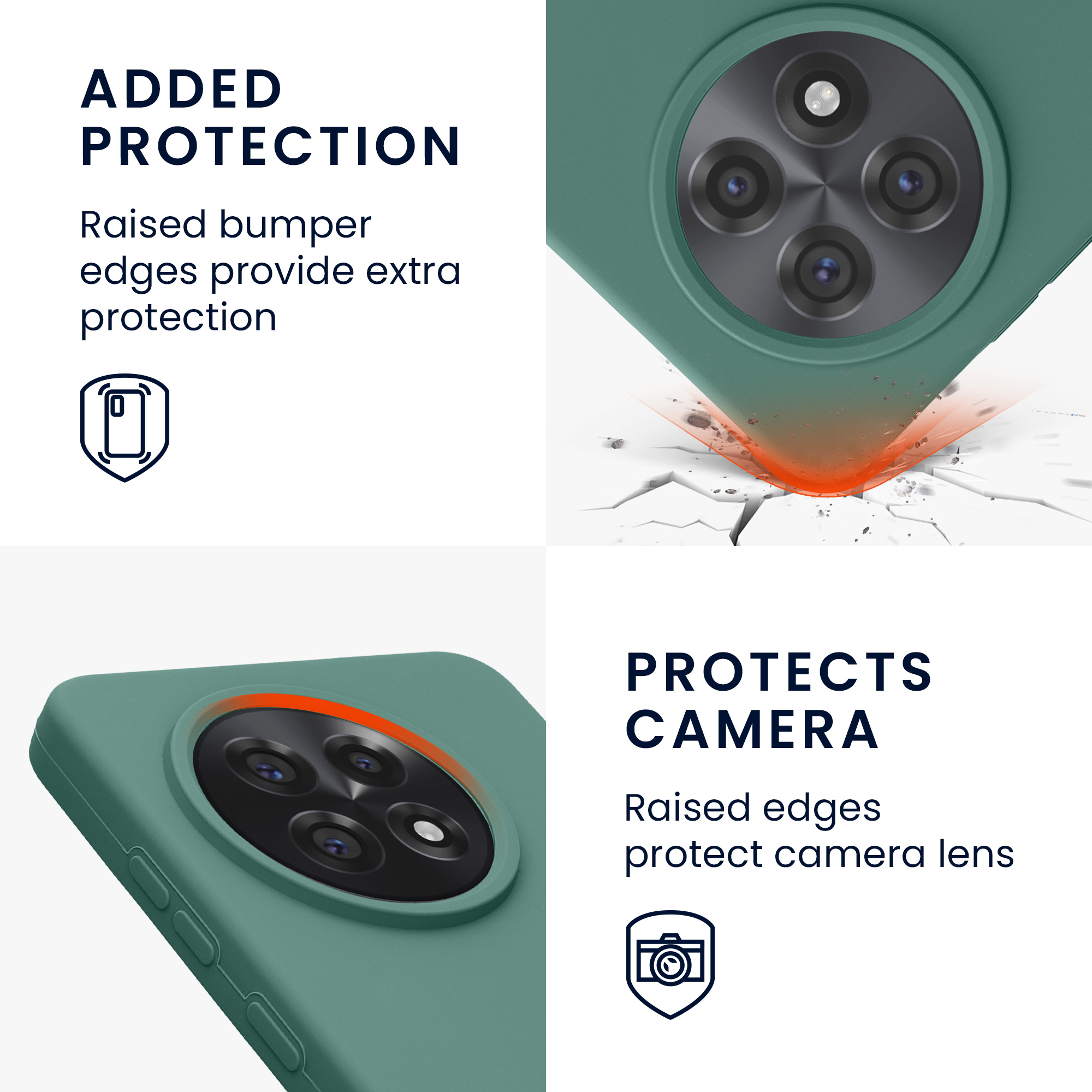 Kryt na mobil OnePlus 13R kwmobile Soft Cover lesní zelená