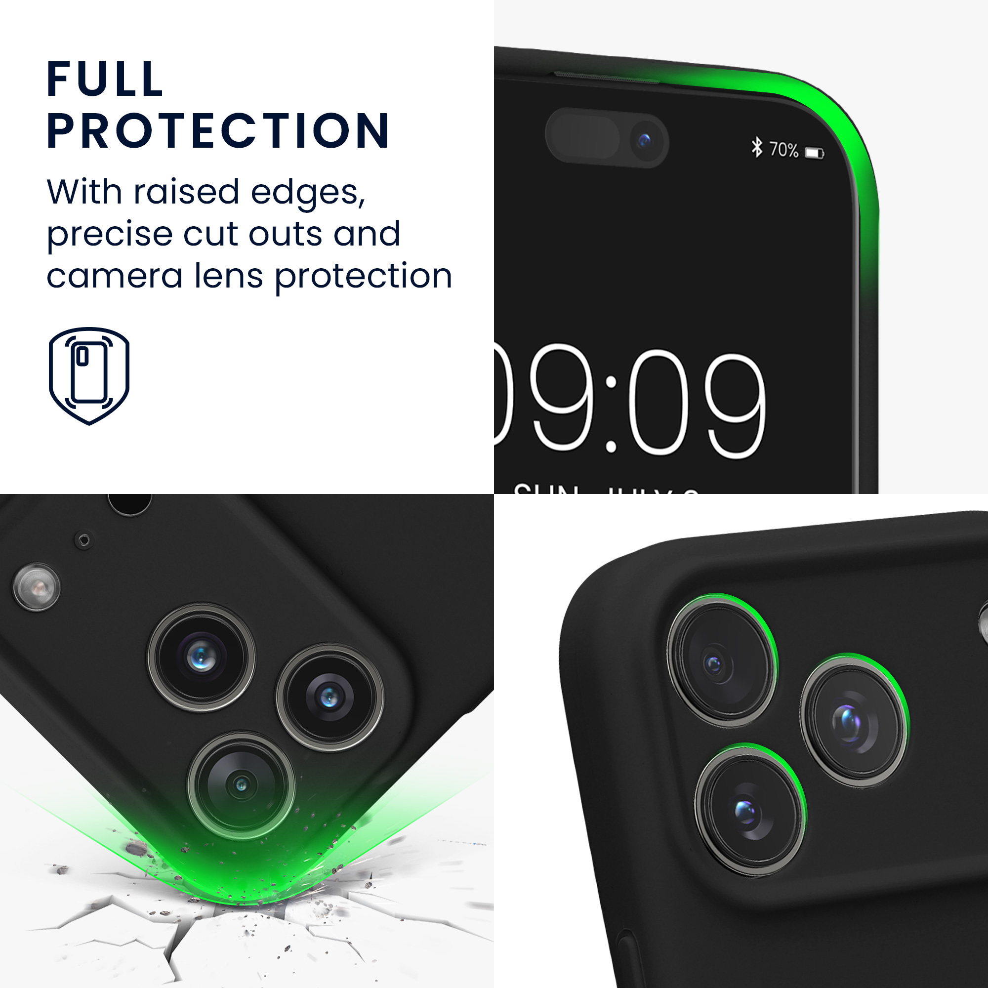 Pouzdro pro Apple iPhone 18 Pro / iPhone 17 Pro kwmobile tenké silikonové - černá