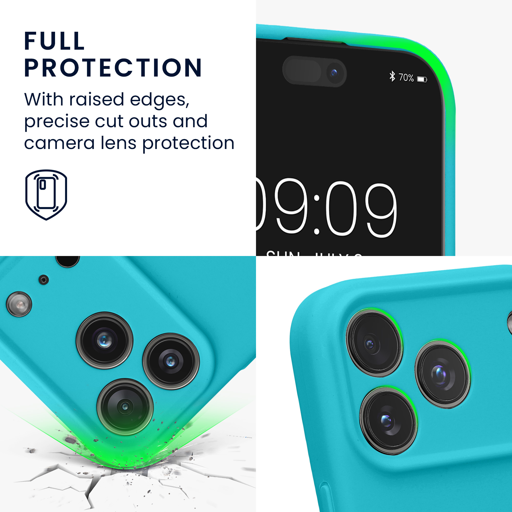 Pouzdro pro Apple iPhone 18 Pro / iPhone 17 Pro kwmobile tenké silikonové - ledově modrá