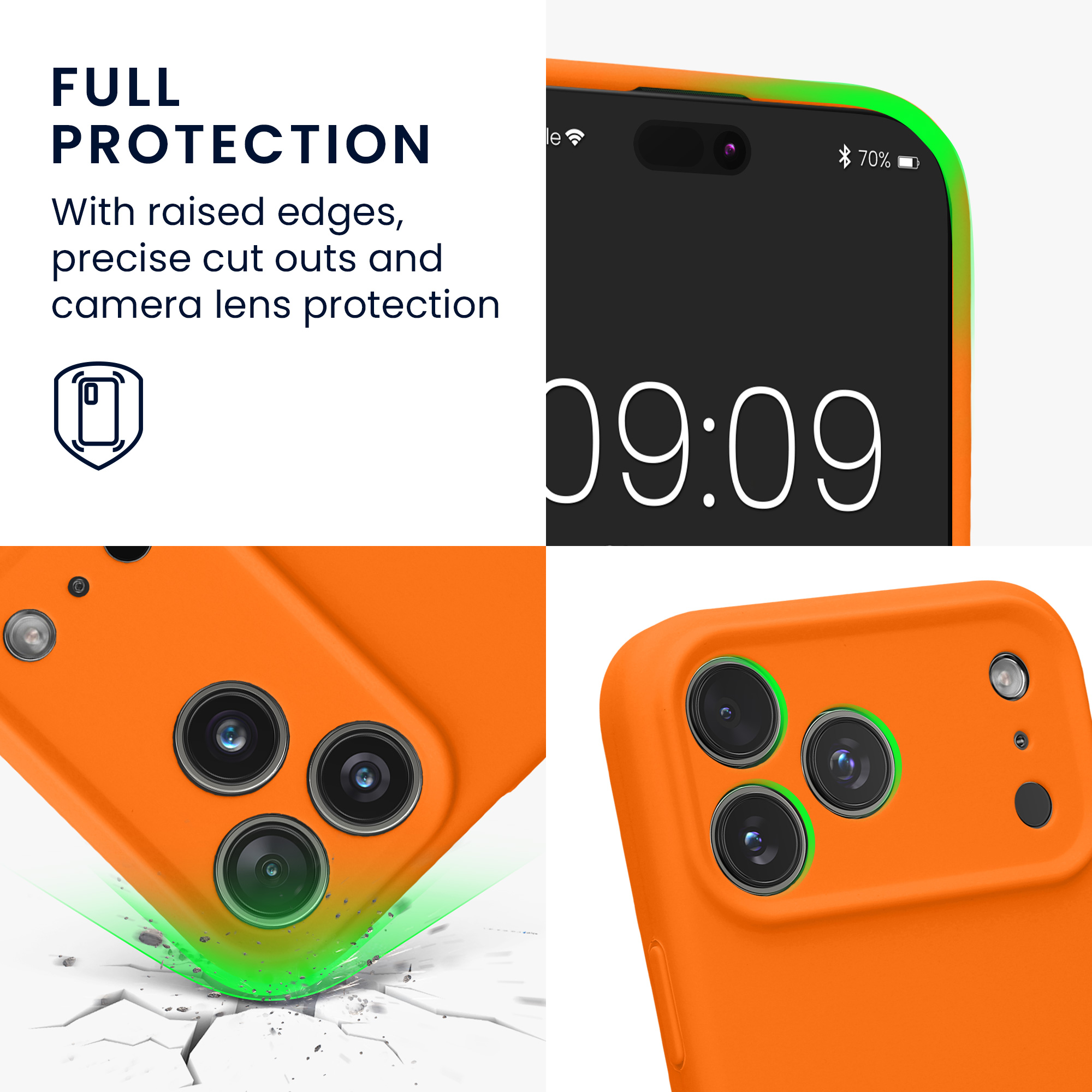 Pouzdro pro Apple iPhone 18 Pro Max / iPhone 17 Pro Max kwmobile tenké Soft Touch silikonové - ovocná oranžová