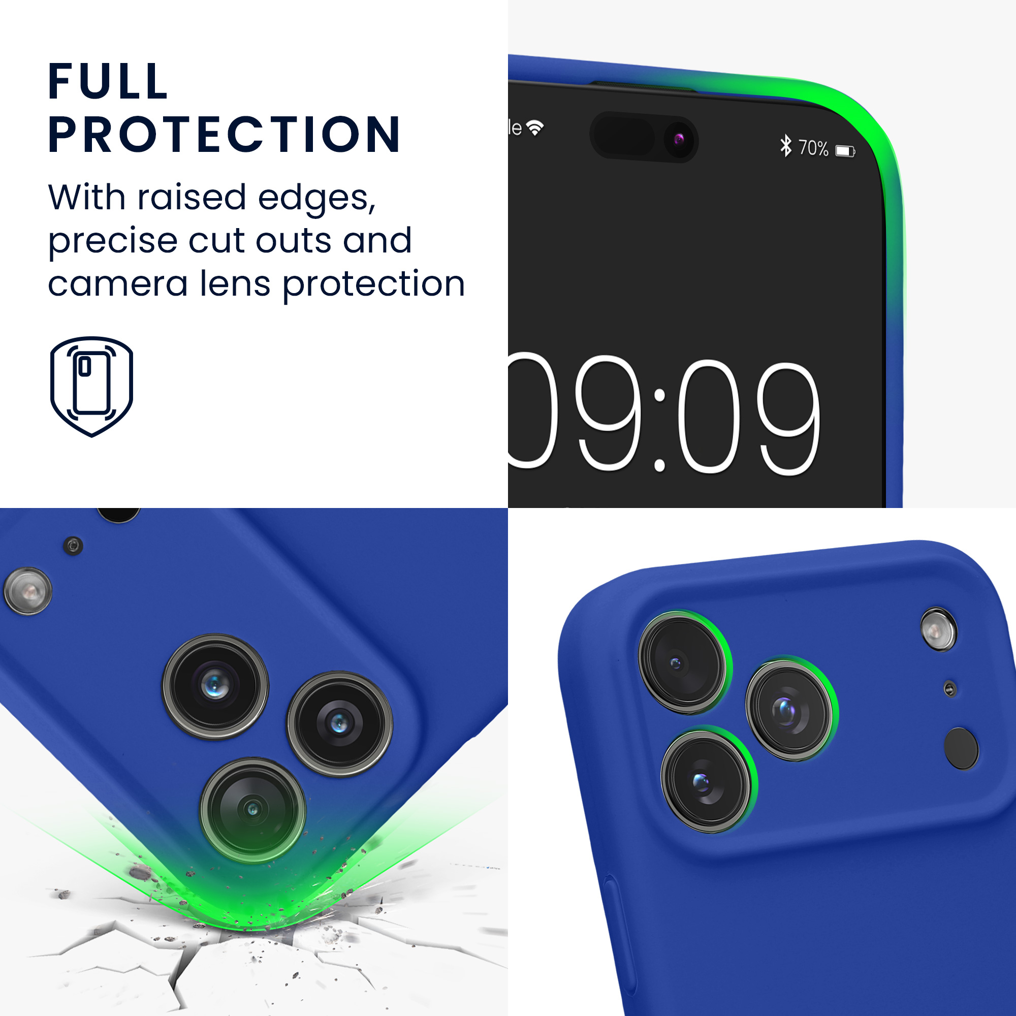 Silikonový kryt Kwmobile pro iPhone 17 Pro Max - baltsky modrá