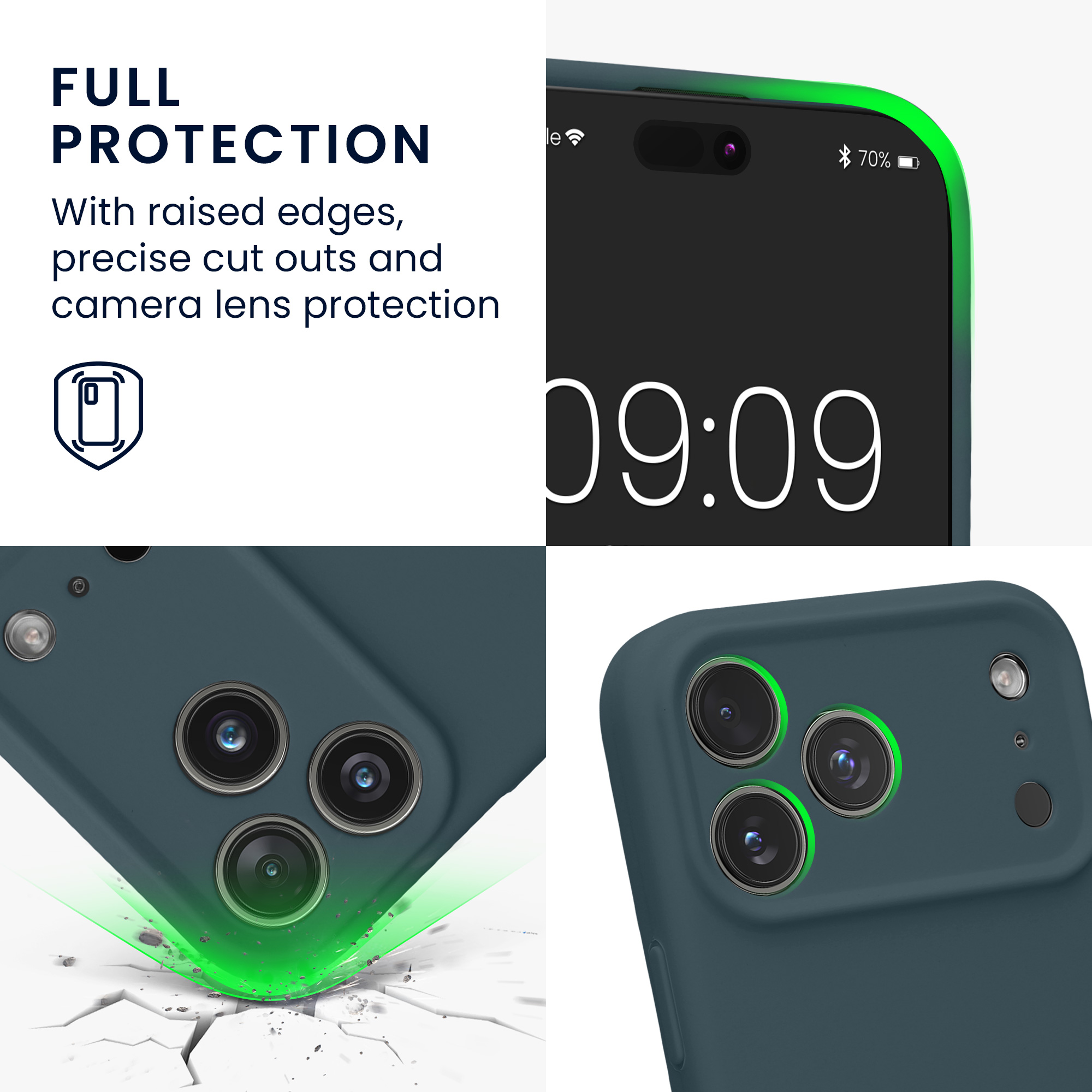 Pouzdro pro Apple iPhone 18 Pro Max / iPhone 17 Pro Max kwmobile tenké Soft Touch silikonové - tmavá antracitová
