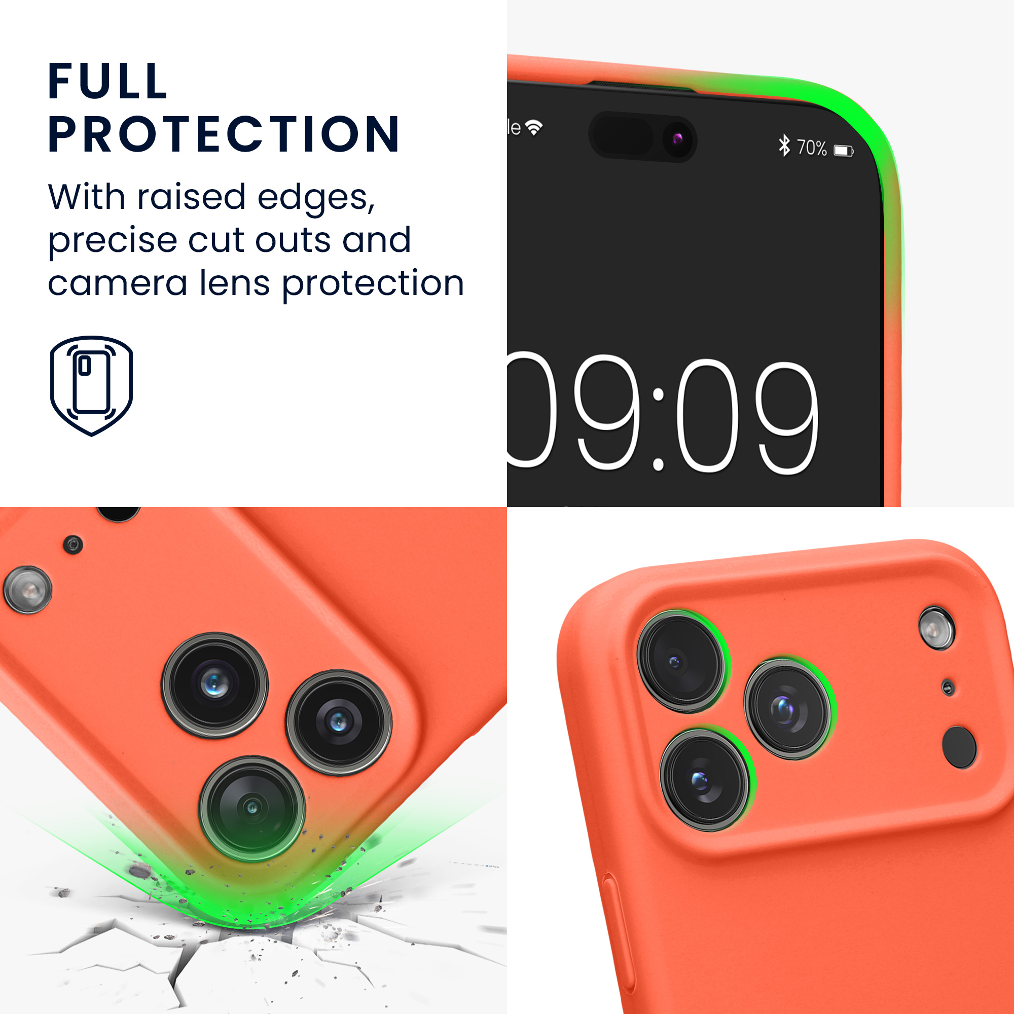 Pouzdro pro Apple iPhone 18 Pro Max / iPhone 17 Pro Max kwmobile tenké Soft Touch silikonové - sytá korálová