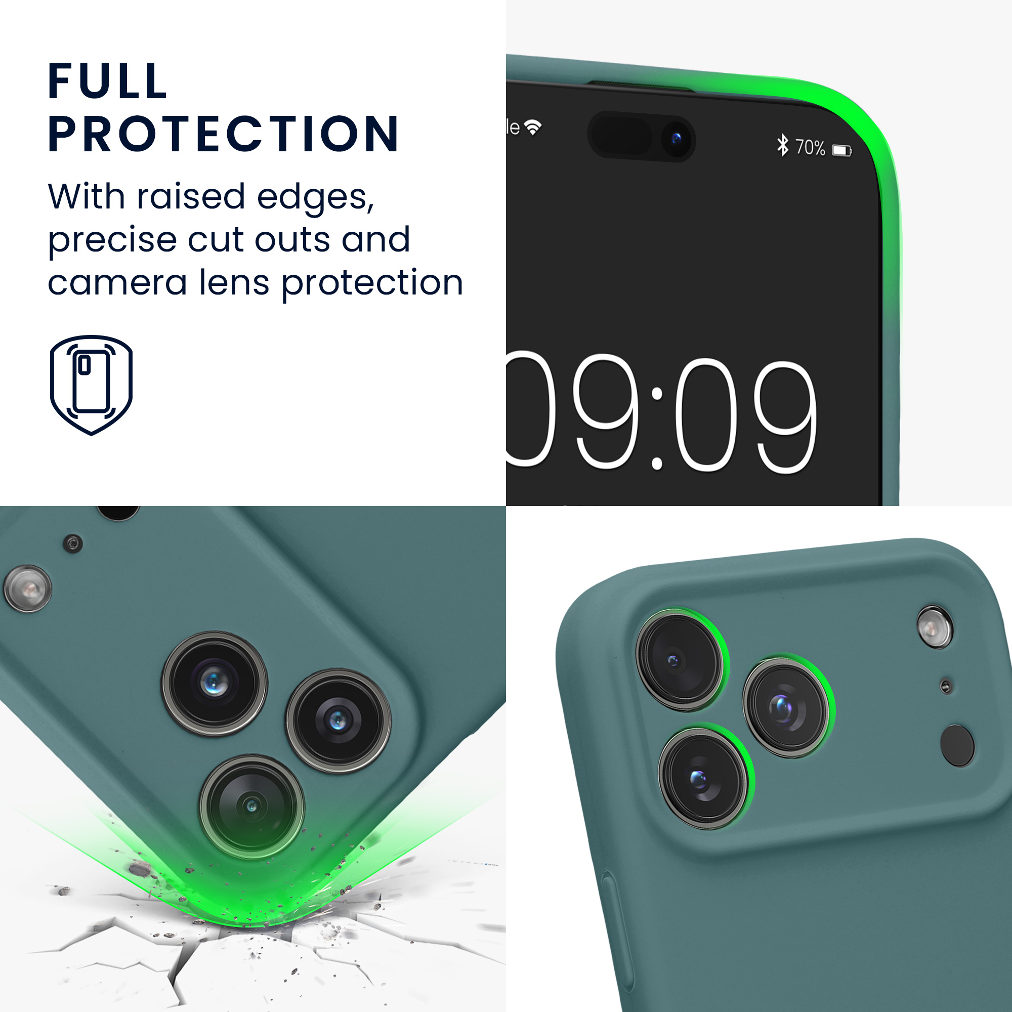 Pouzdro pro Apple iPhone 18 Pro Max / iPhone 17 Pro Max kwmobile tenké Soft Touch silikonové - arktická noc