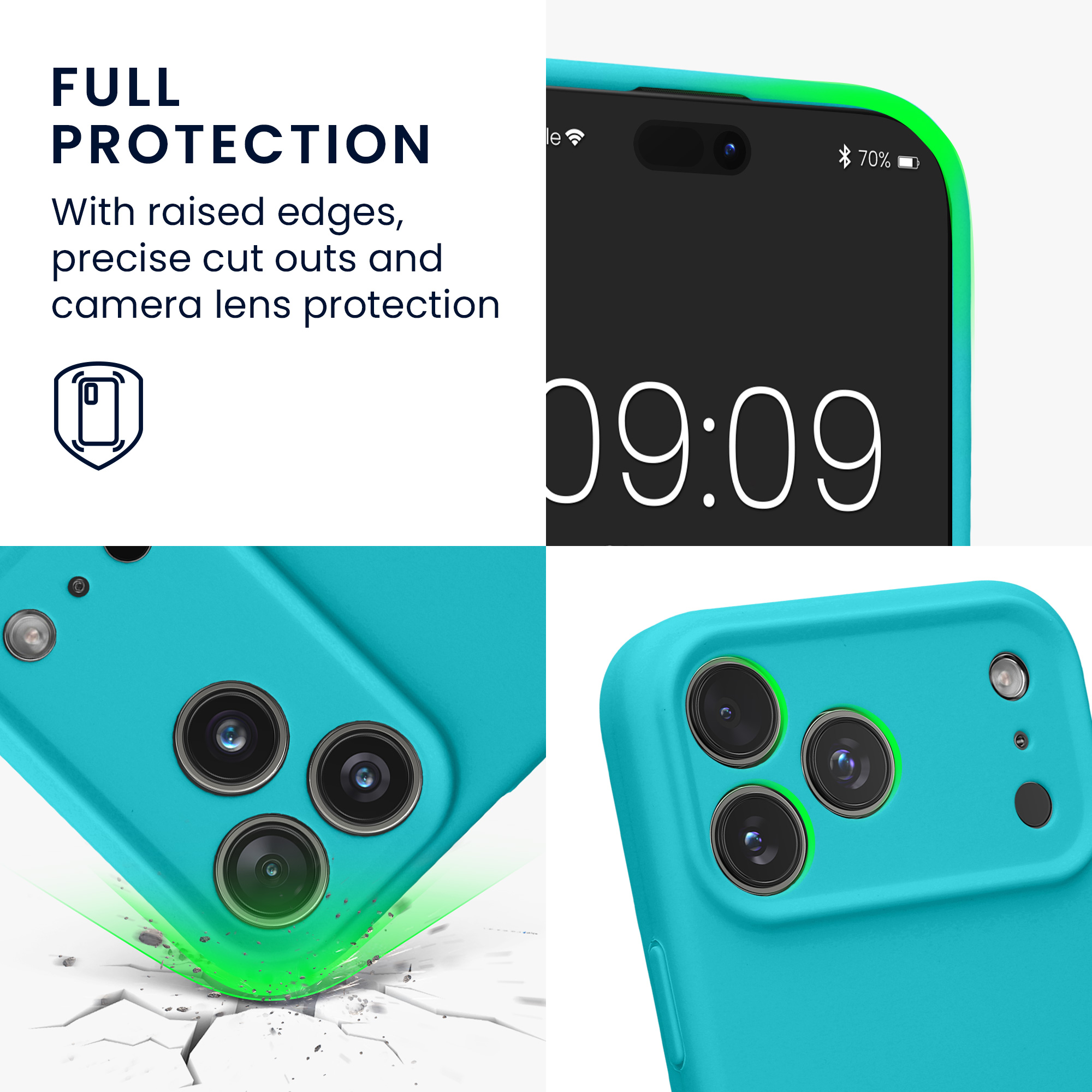 Pouzdro pro Apple iPhone 18 Pro Max / iPhone 17 Pro Max kwmobile tenké Soft Touch silikonové - ledově modrá