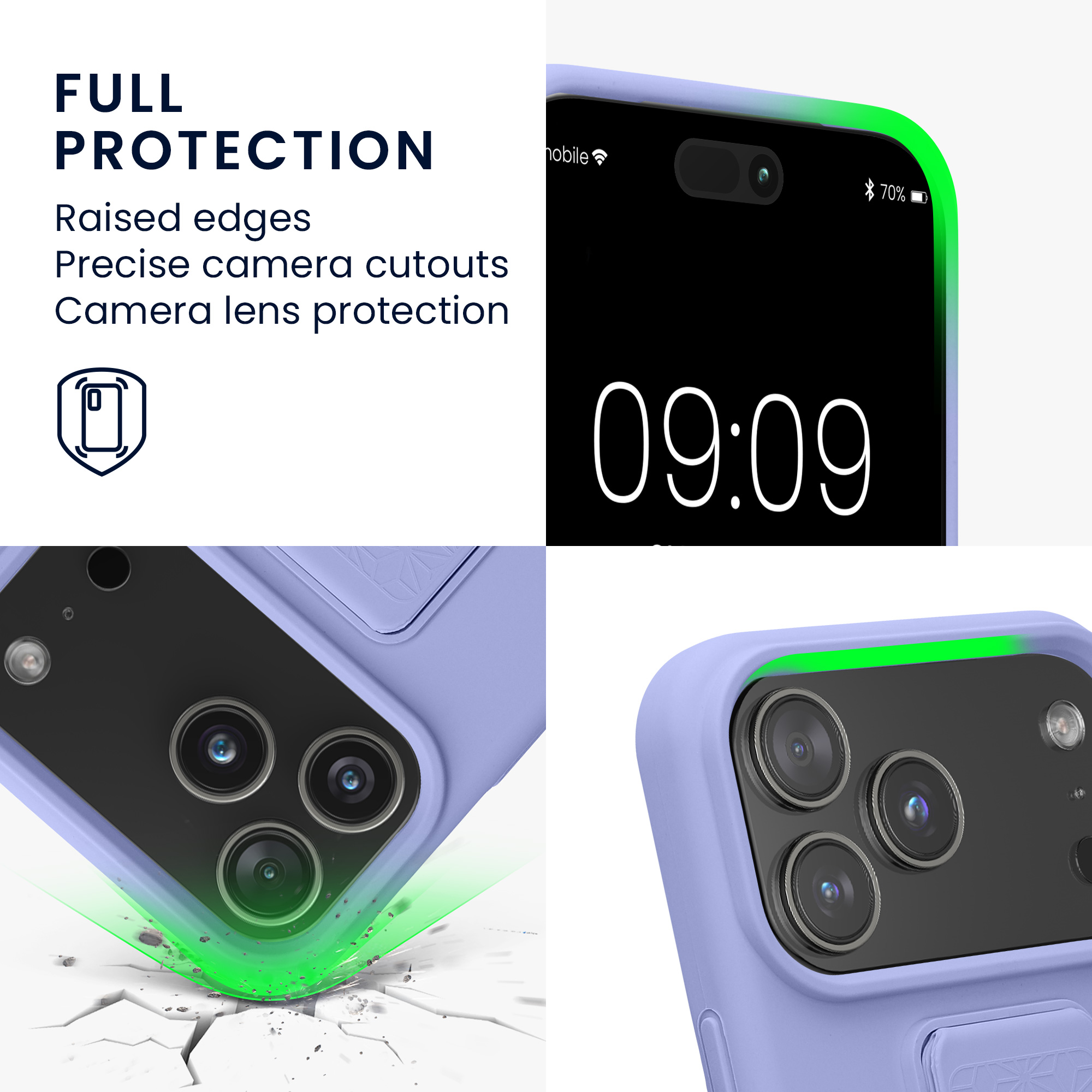Silikonový kryt Kwmobile pro iPhone 17 Pro Max - levandulová