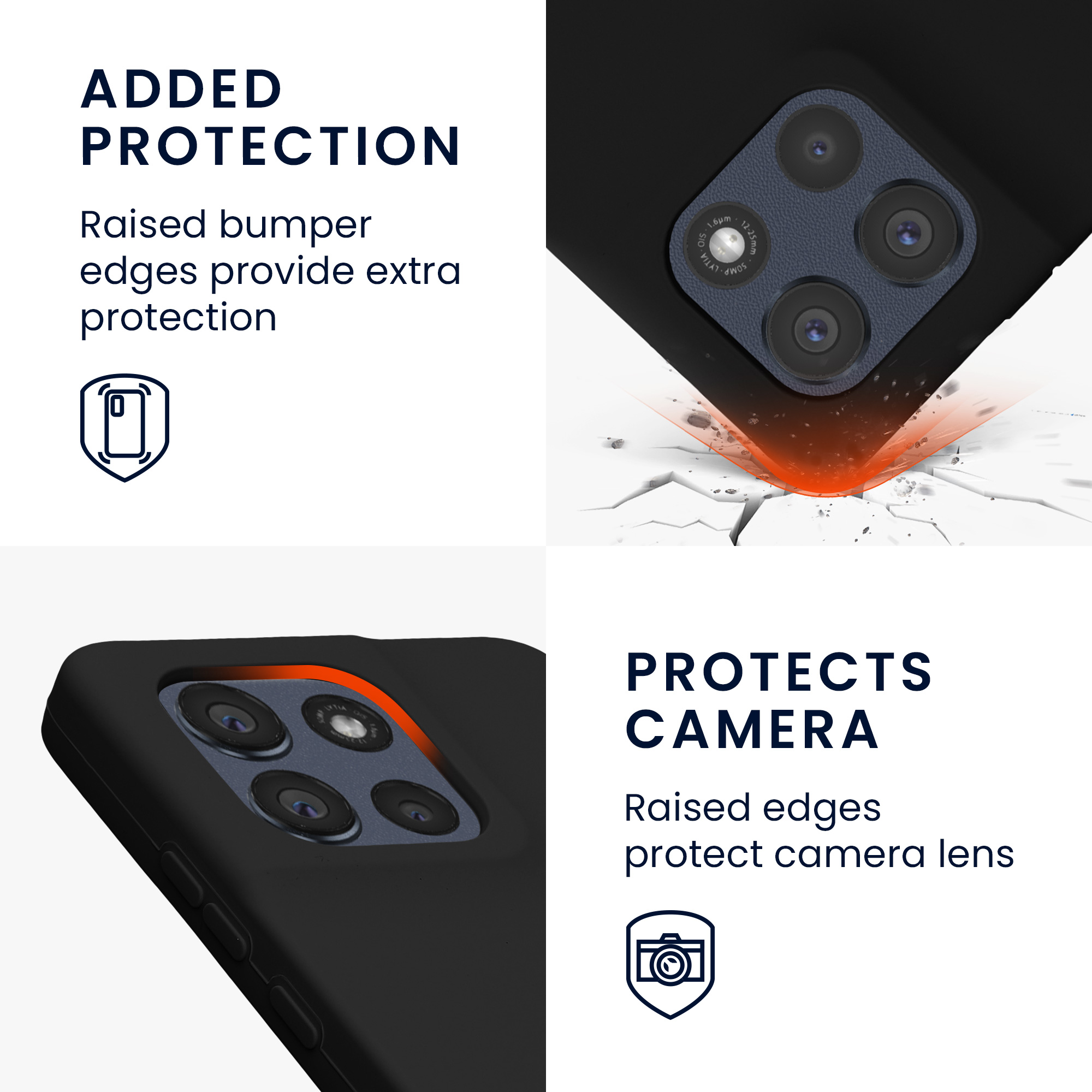 Kwmobile Silikonový kryt Motorola Moto G86 5G černá