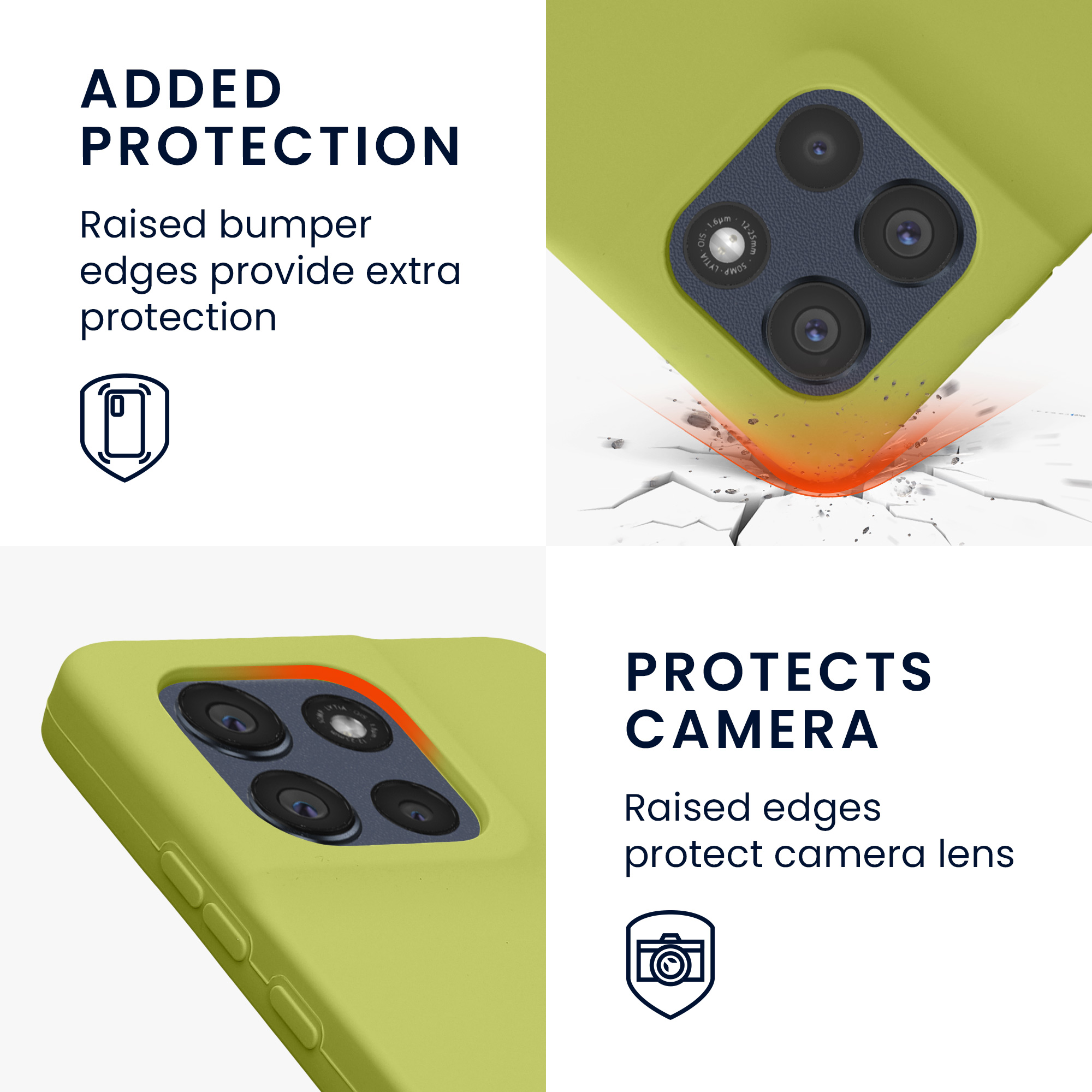 Kwmobile Silikonový kryt Motorola Moto G86 5G matcha zelená