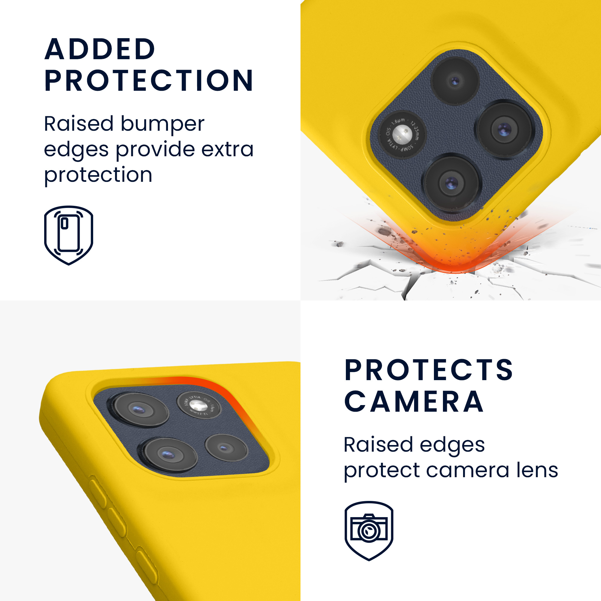 Pouzdro pro Motorola Moto G86 Power 5G kwmobile silikonové - zářivě žlutá