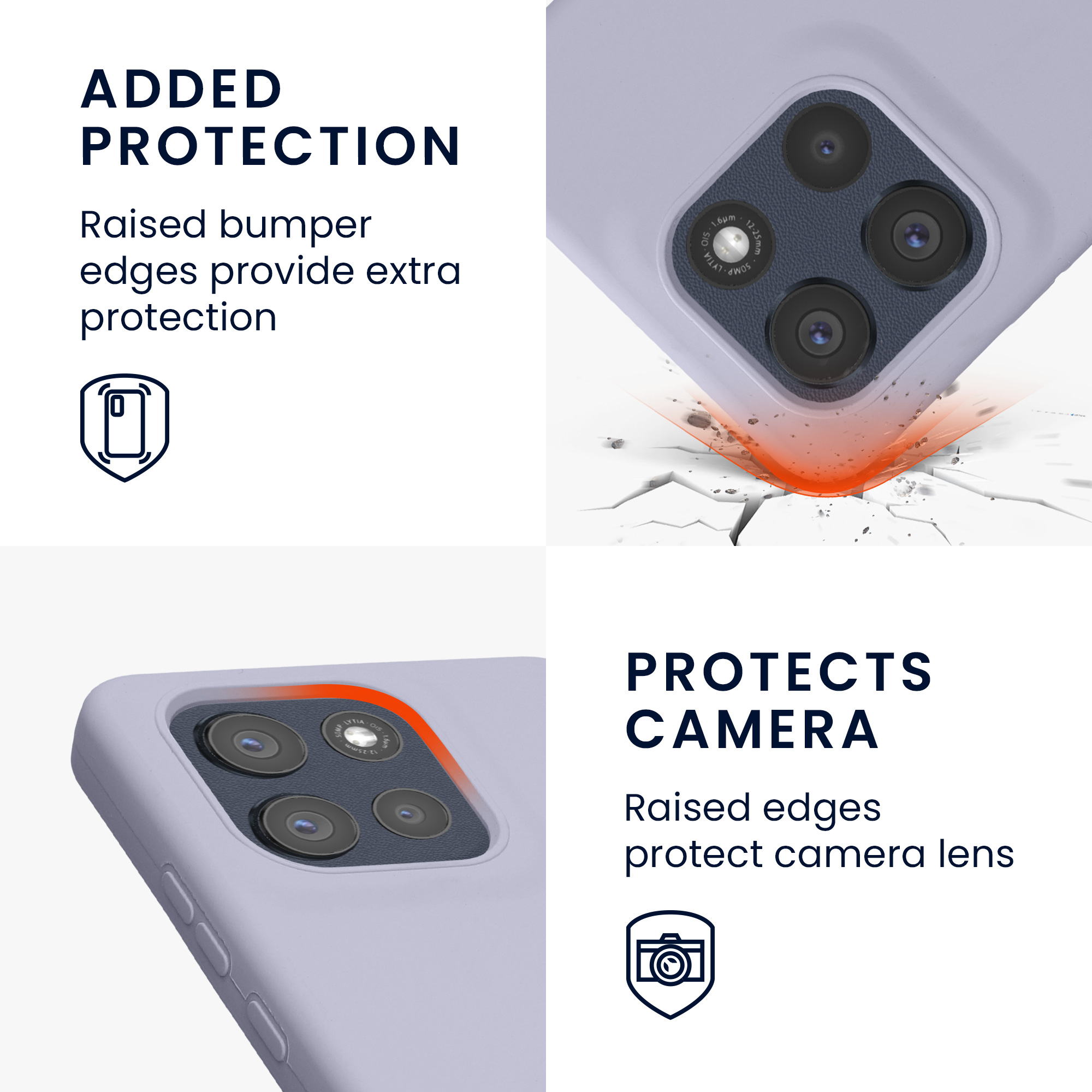 Kwmobile Silikonový kryt Motorola Moto G86 Power 5G světle levandulová