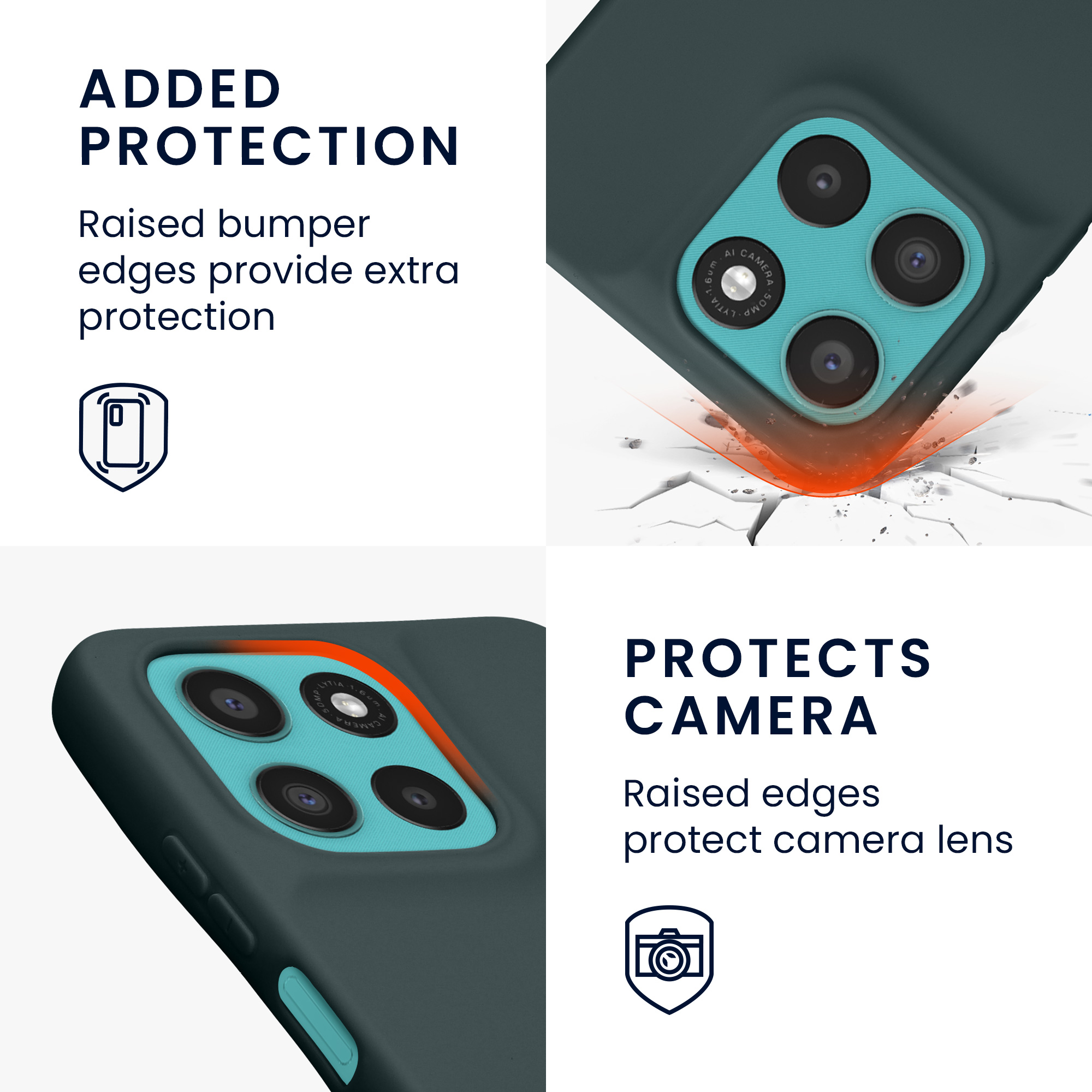 Pouzdro pro Motorola Moto G57 Power / Moto G67 Power kwmobile TPU - tmavá antracitová