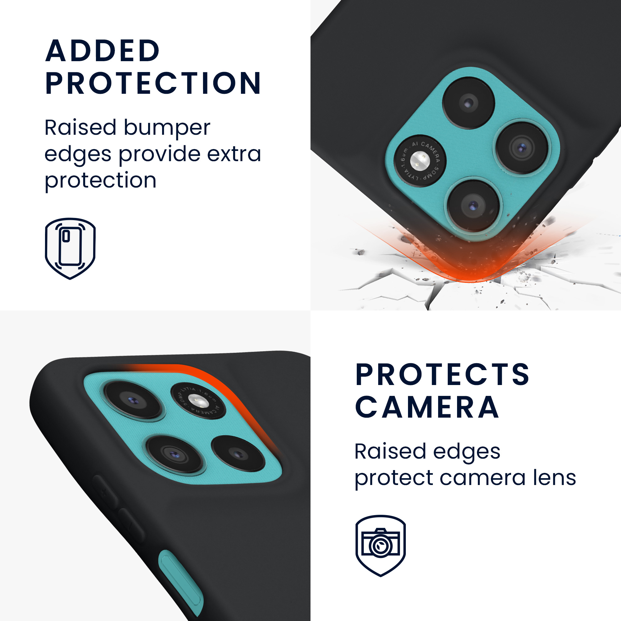 Pouzdro pro Motorola Moto G57 Power / Moto G67 Power kwmobile TPU - matná černá
