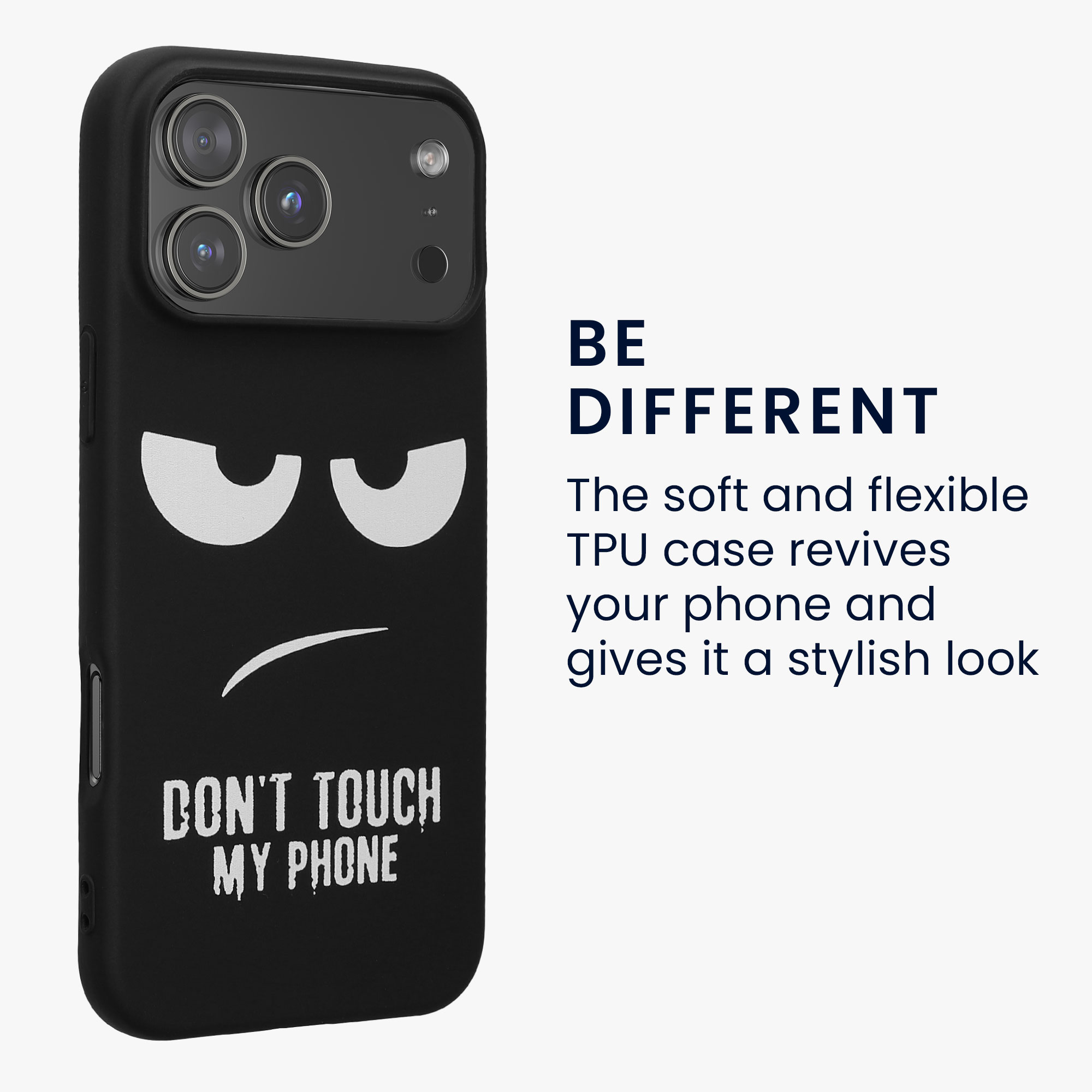 TPU kryt pro Apple iPhone 18 Pro Max / iPhone 17 Pro Max kwmobile ‑ bílá / černá