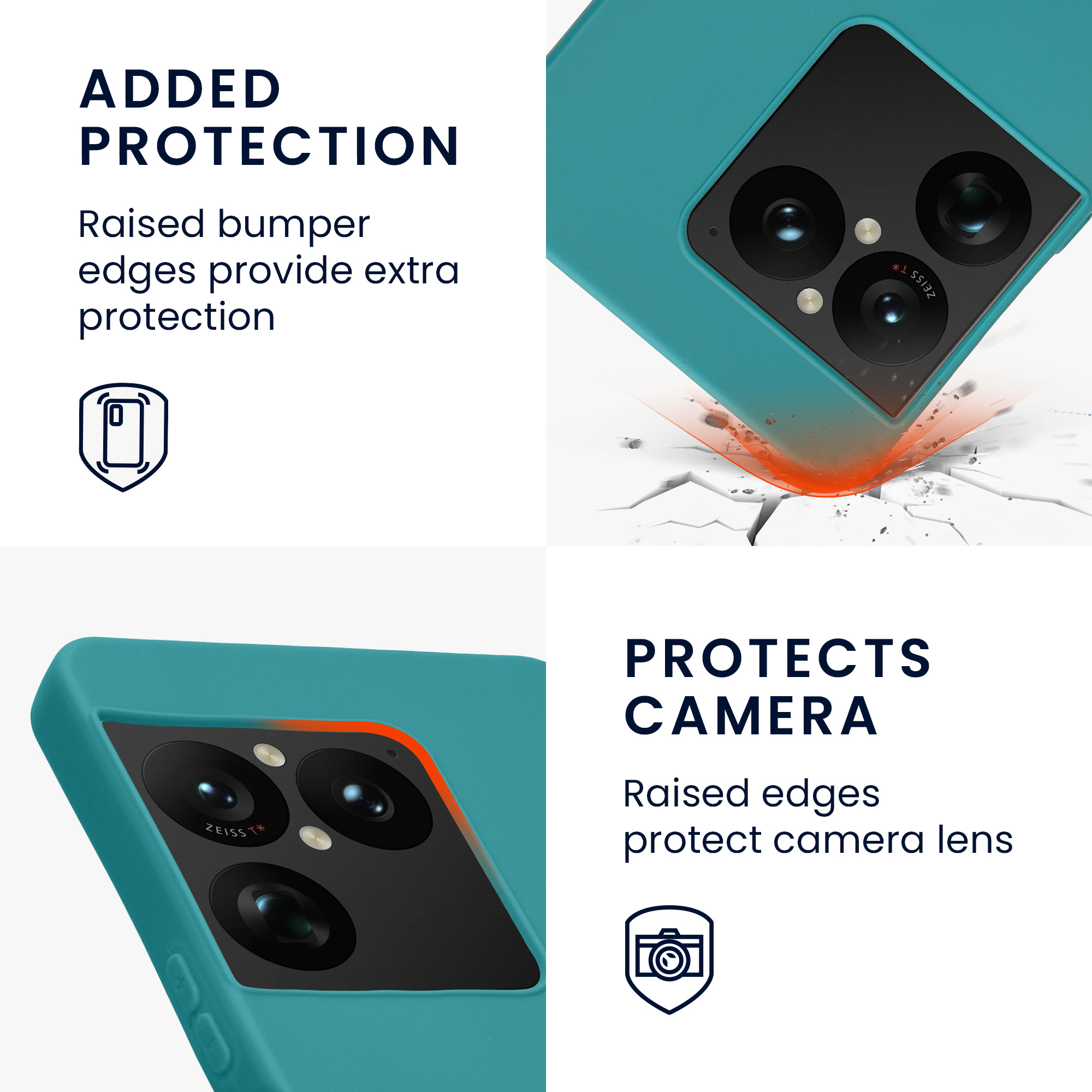 Pouzdro pro Sony Xperia 1 VIII kwmobile TPU - matná petrolejová