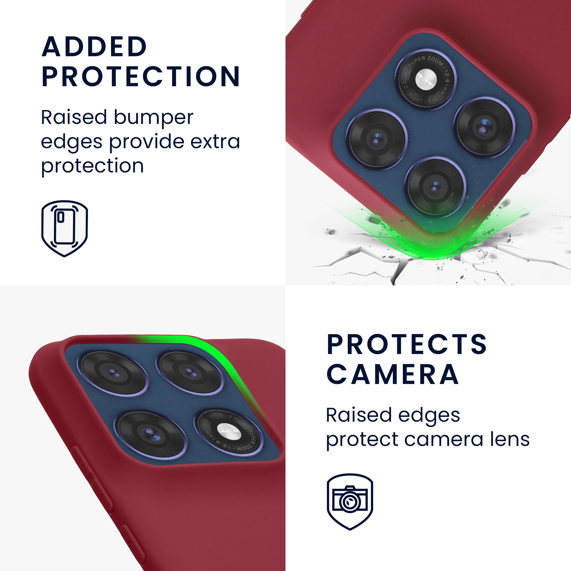 Pouzdro pro Motorola Edge 70 Pro kwmobile TPU - vínově fialová